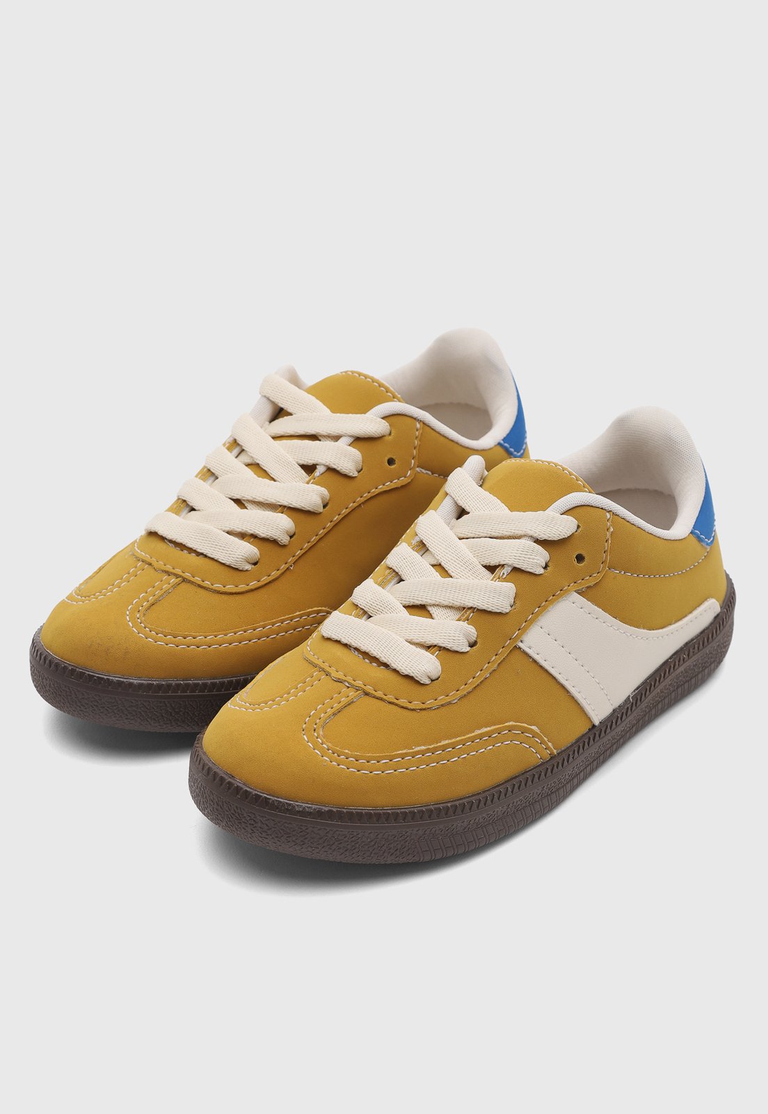 Vista 2 Infantil - Tênis Tricae Casual Mostarda amarelo Tricae amarelo
