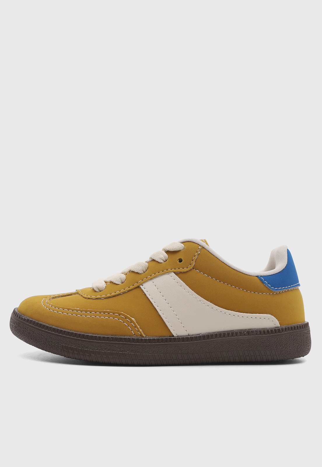 Vista 3 Infantil - Tênis Tricae Casual Mostarda amarelo Tricae amarelo