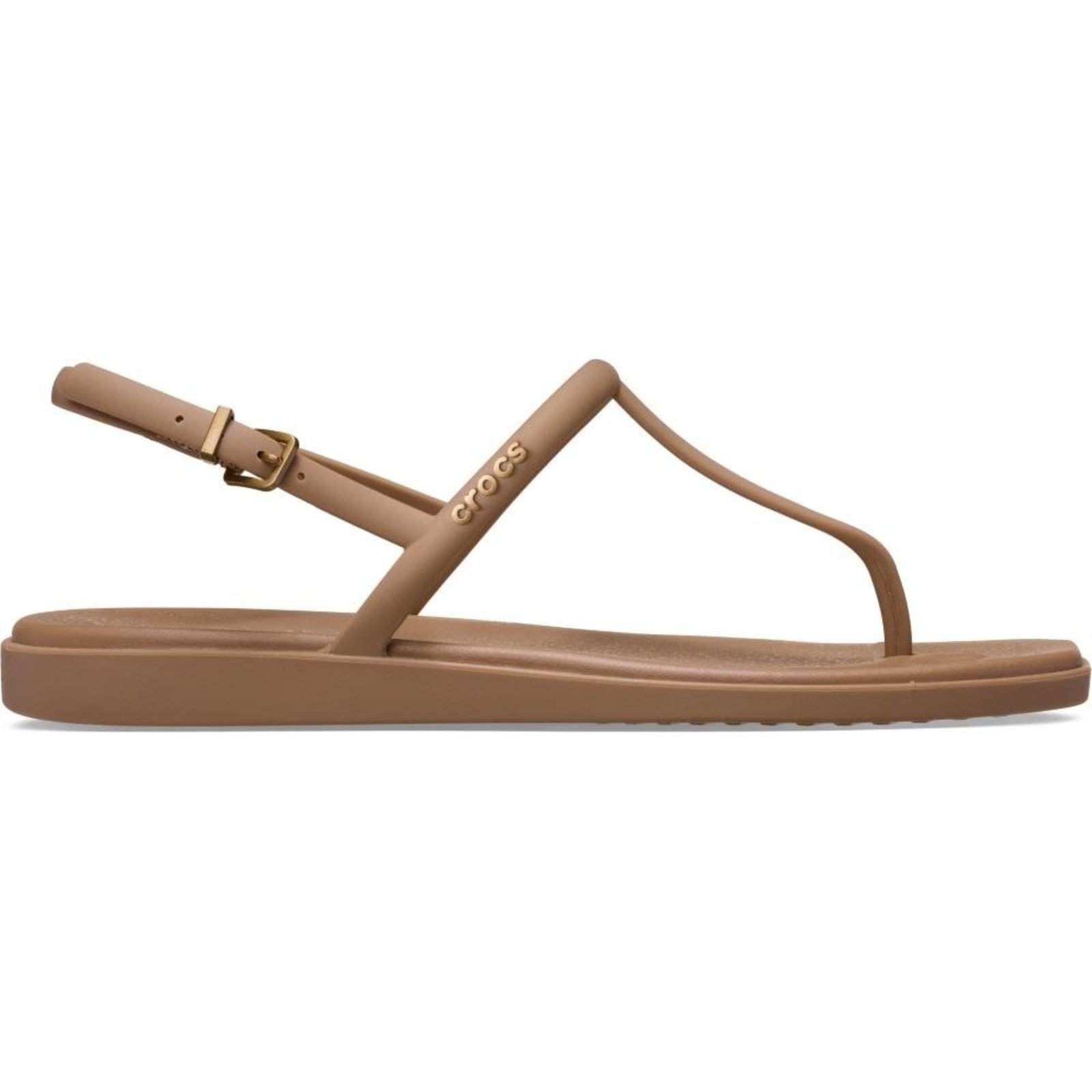 Sandália Crocs Miami Thong Sandal Milk Chocolate Marrom
