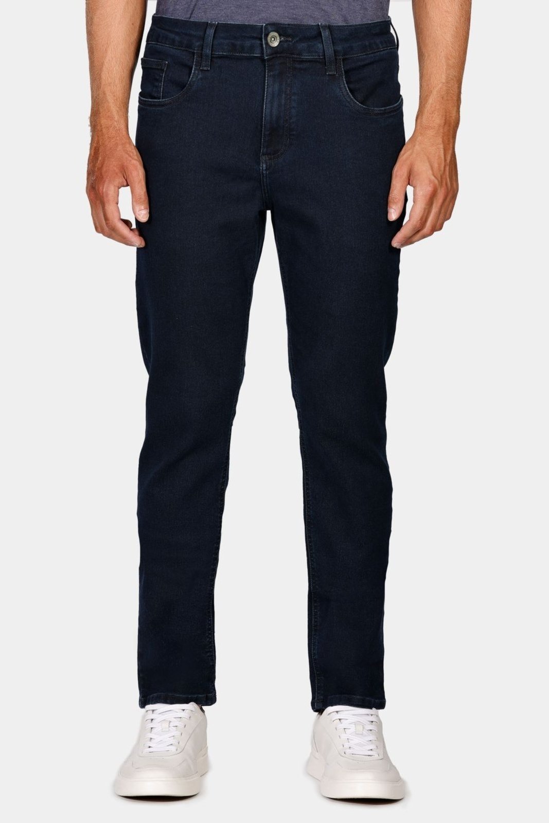 Calca Jeans Slim Basica Blue Azul