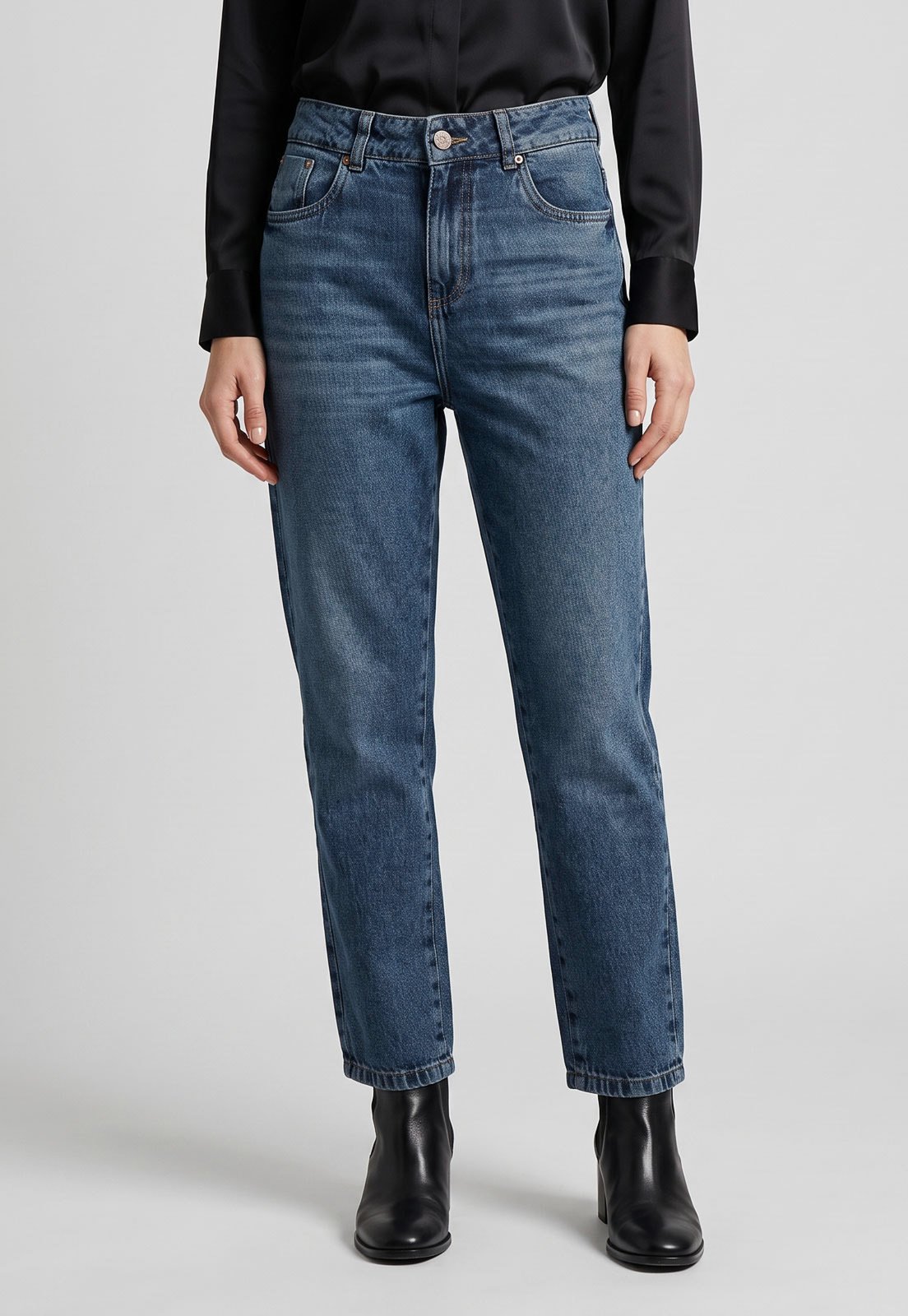 Calça Jeans Sawary Mom Azul