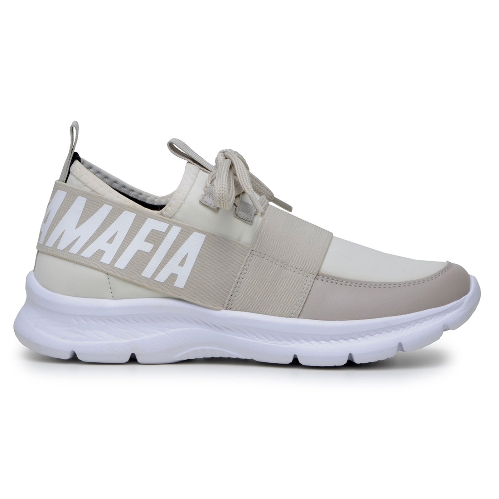 Tênis Academia Feminino Off White Esportivo Caminhada Confortável Dia a dia