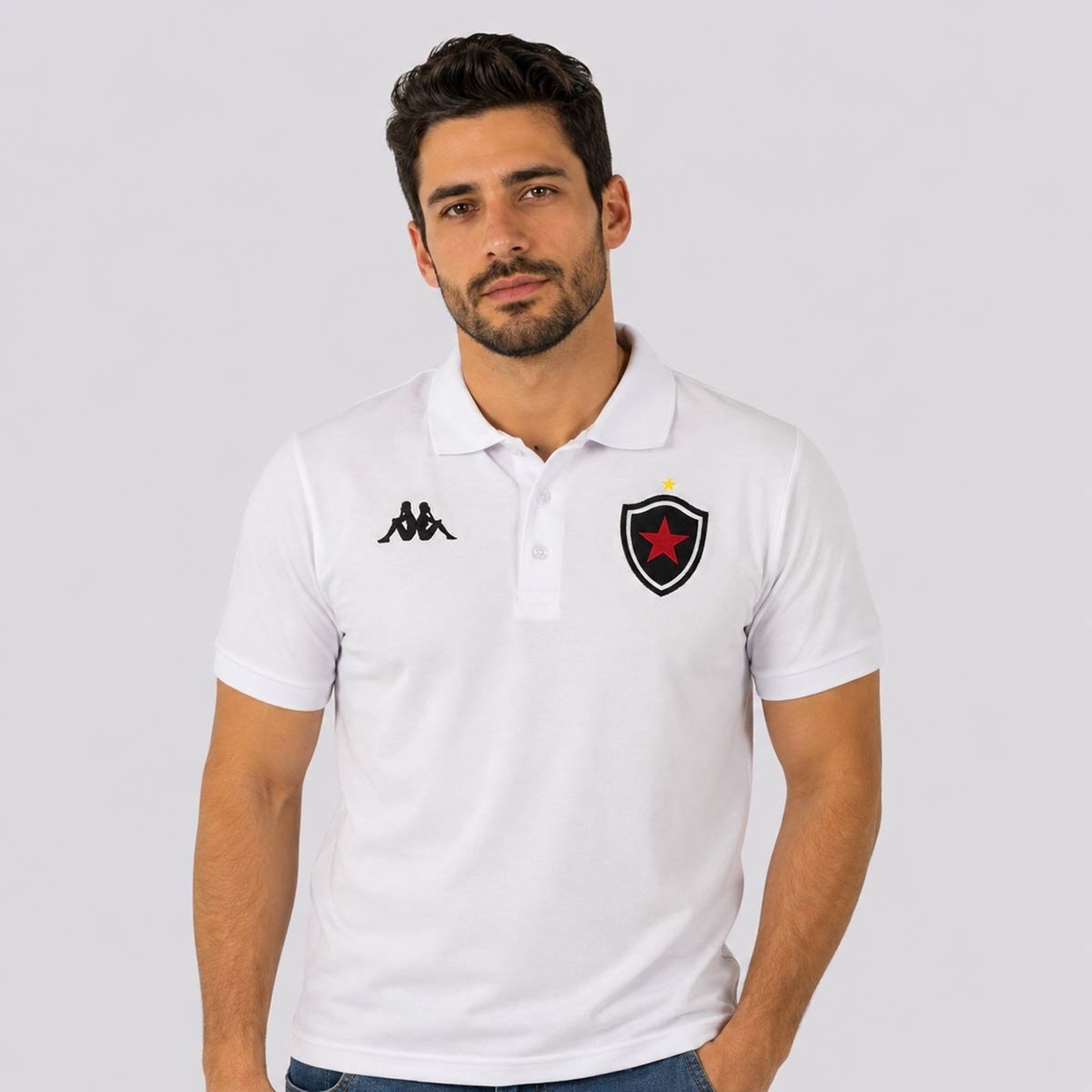 Polo Kappa Piquet Botafogo-PB 2026 Branca