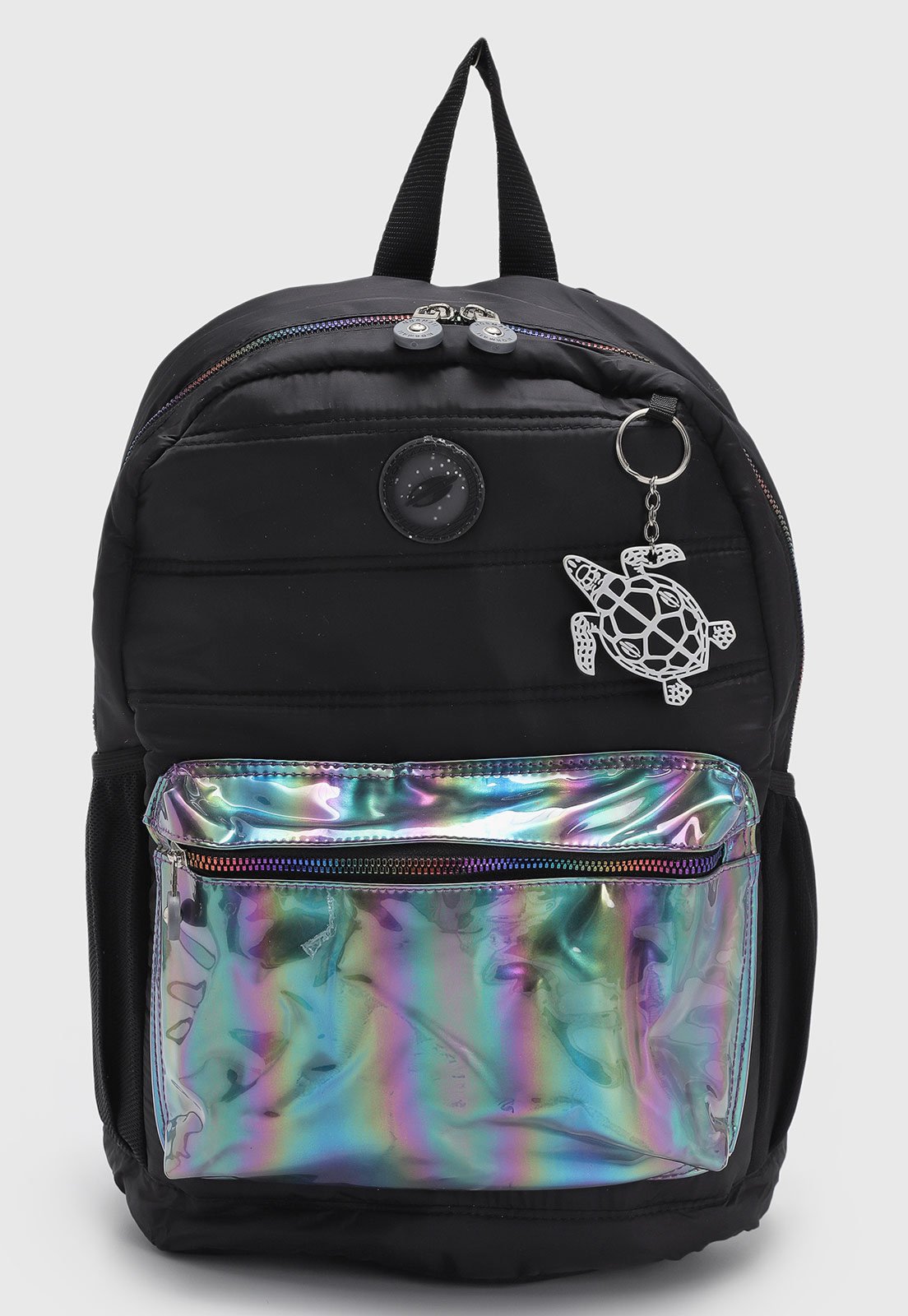 Mochila Unissex Mormaii Bolso Holográfico Preta