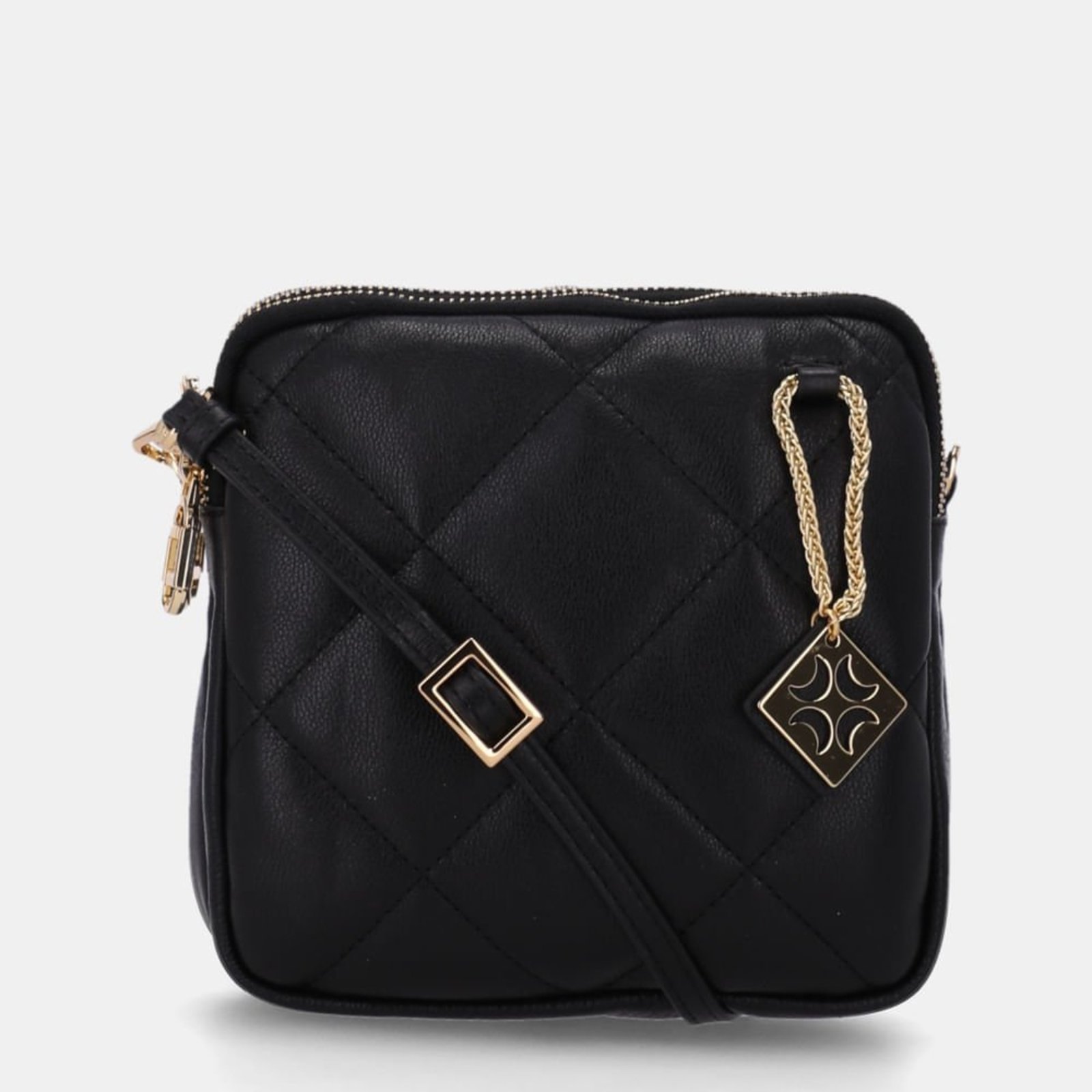 Bolsa Tiracolo Pequena Saara Preto - 2000453 Luz da Lua