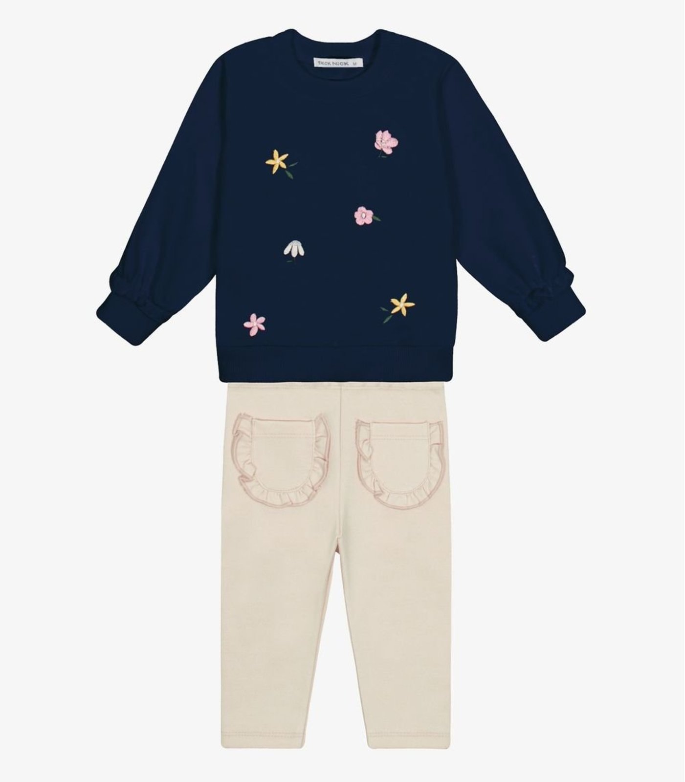 Infantil - Conjunto Blusão Com Legging Menina Trick Nick Azul