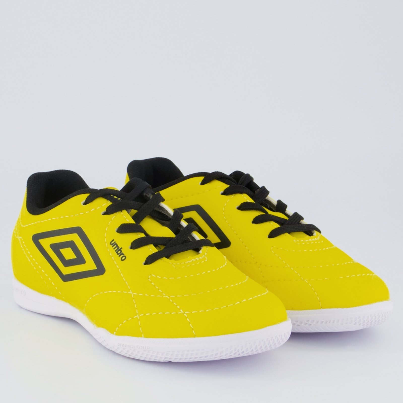 Vista 3 Chuteira Umbro Class Footballer Futsal Juvenil Amarela e Preta amarelo Umbro amarelo