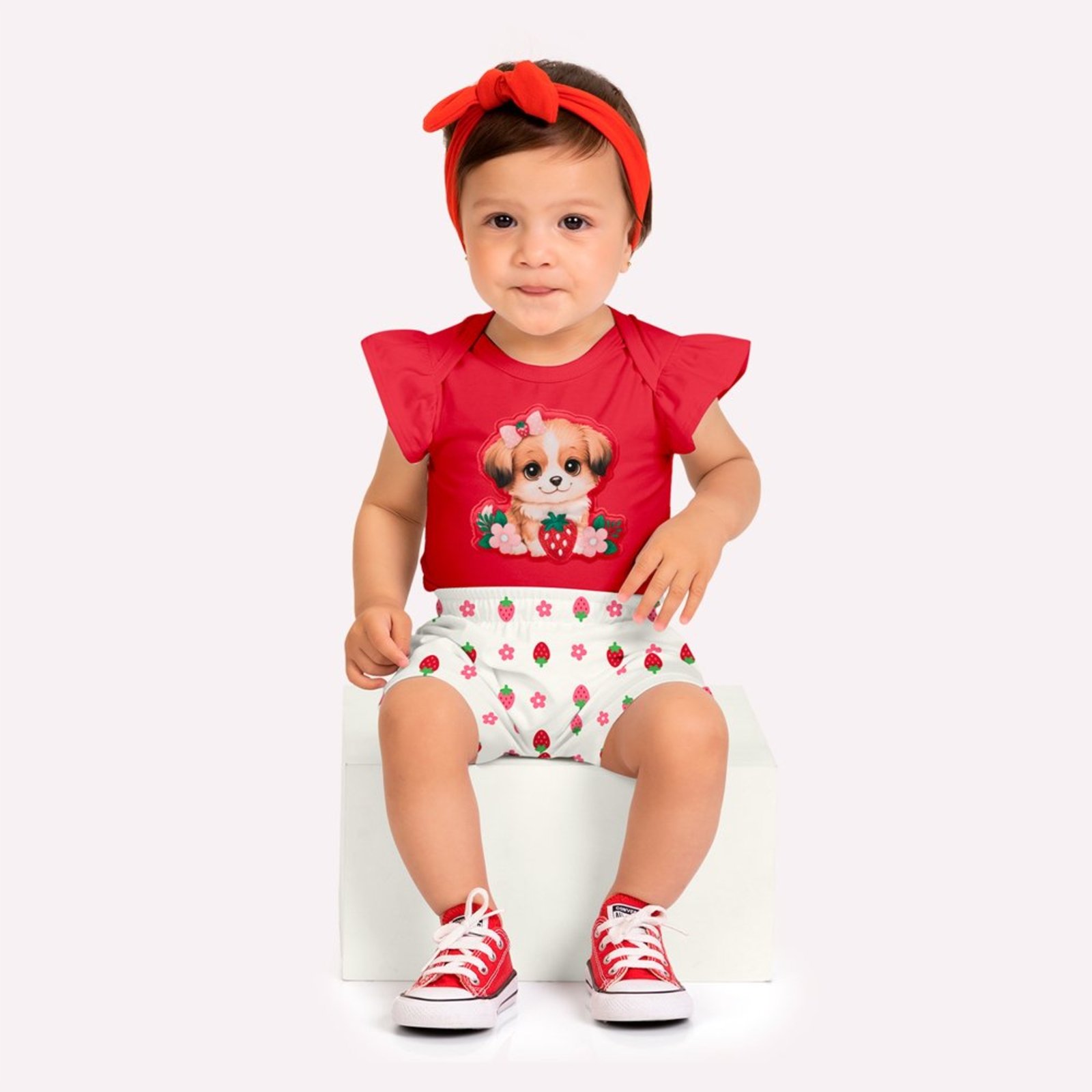 Infantil - Conjunto Menina Cachorrinho Kyly