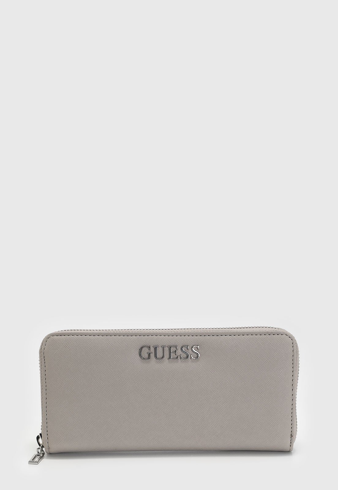 Vista 3 Carteira Feminina Guess Logo Taupe cinza Guess cinza