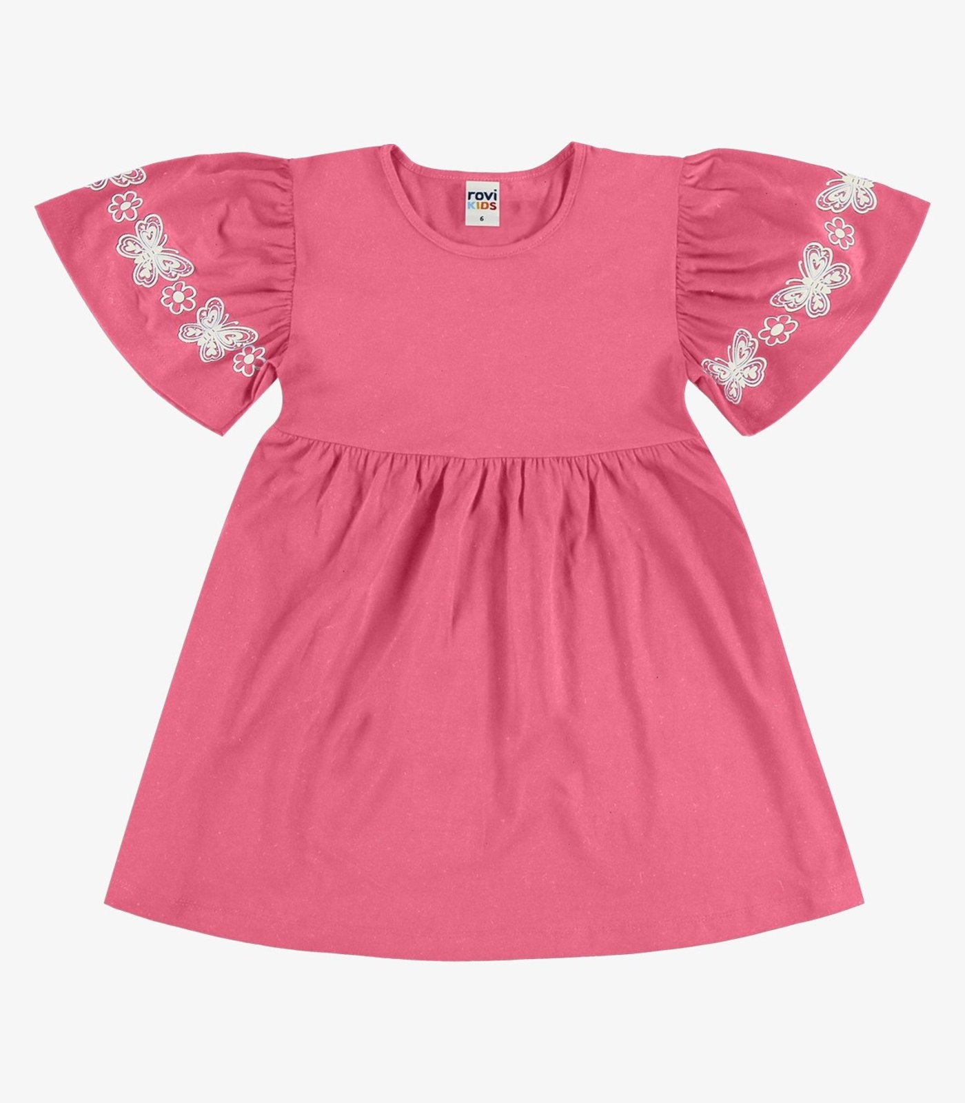 Infantil - Vestido Menina Meia Malha Rovi Rosa