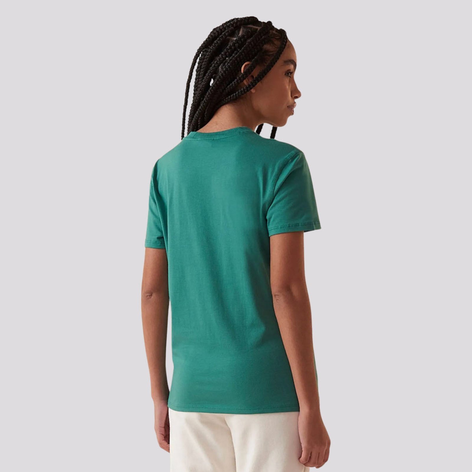 Vista 3 Camiseta Fila Letter Premium II Feminina e Branca verde Fila verde