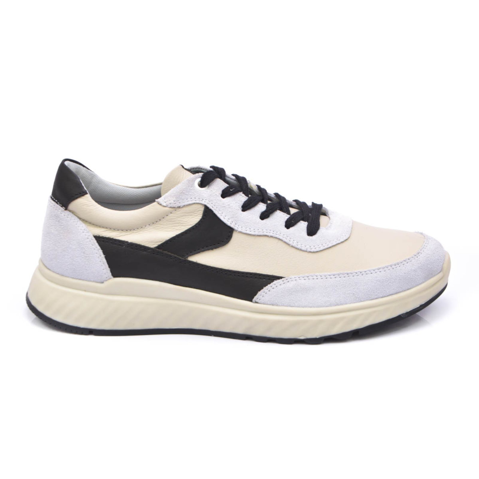 Tênis Masculino Casual Jogger em Couro Legítimo Ferrara