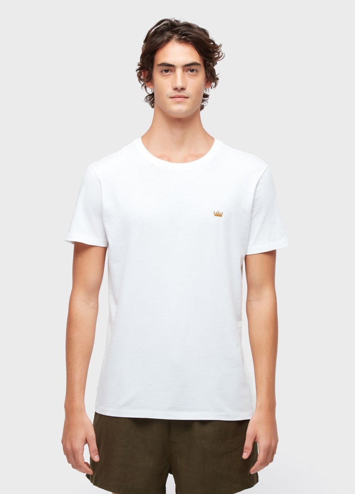 Vista 3 T-shirt soft used gold crown azul marinho gold azul marinho gold