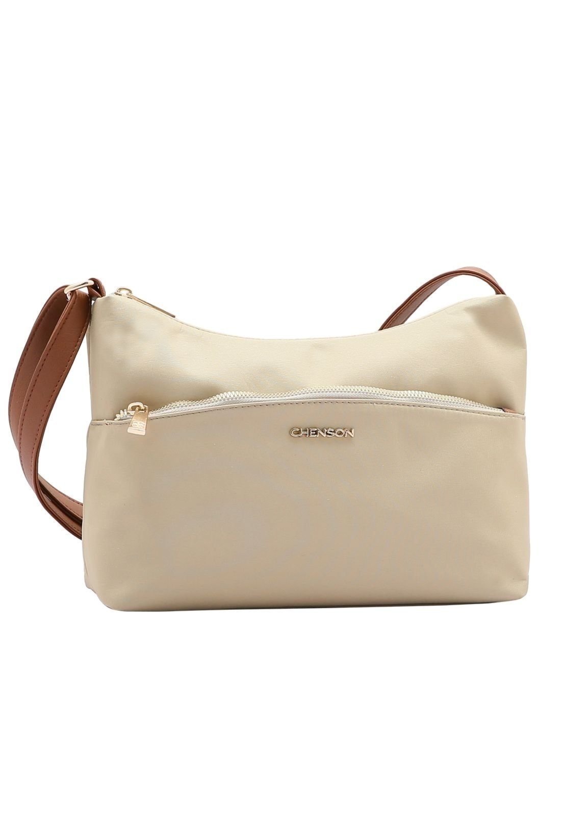 Bolsa Feminina Chenson Microfiber Bege 3184590