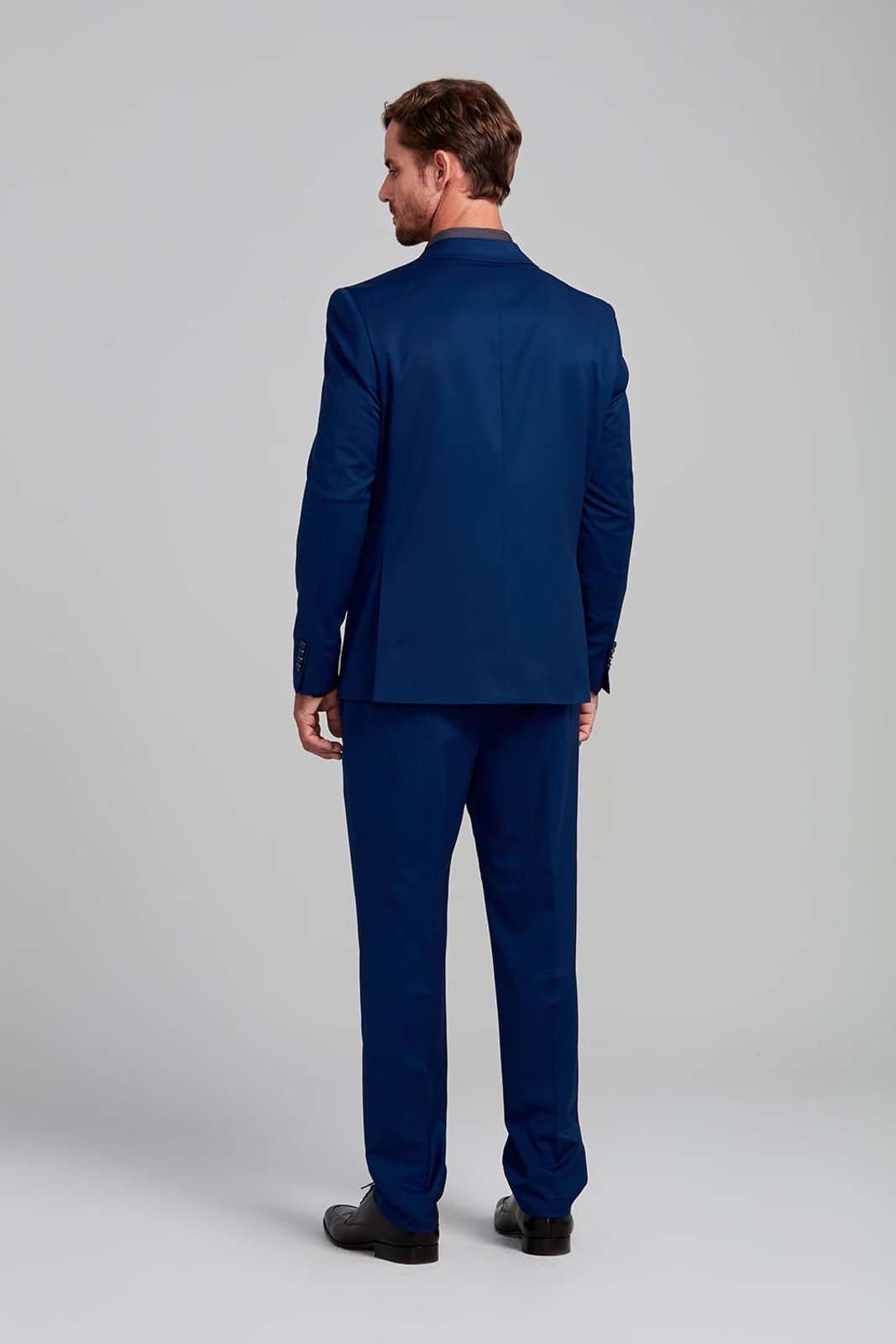 Vista 3 HIGHSTIL Terno Slim Fit PV Liso Royal azul HIGHSTIL azul