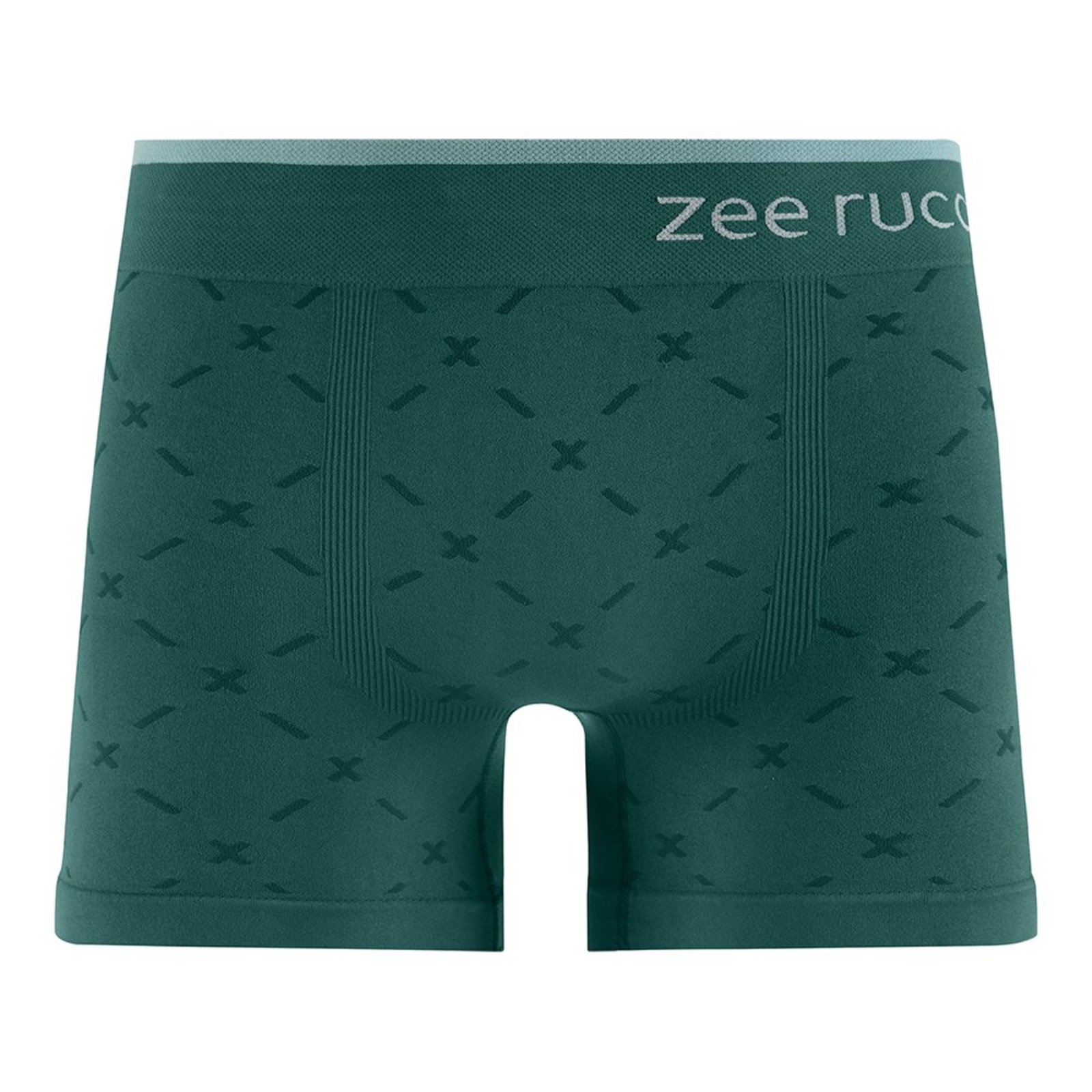Cueca Boxer Detalhes Jacquard Verde Escuro