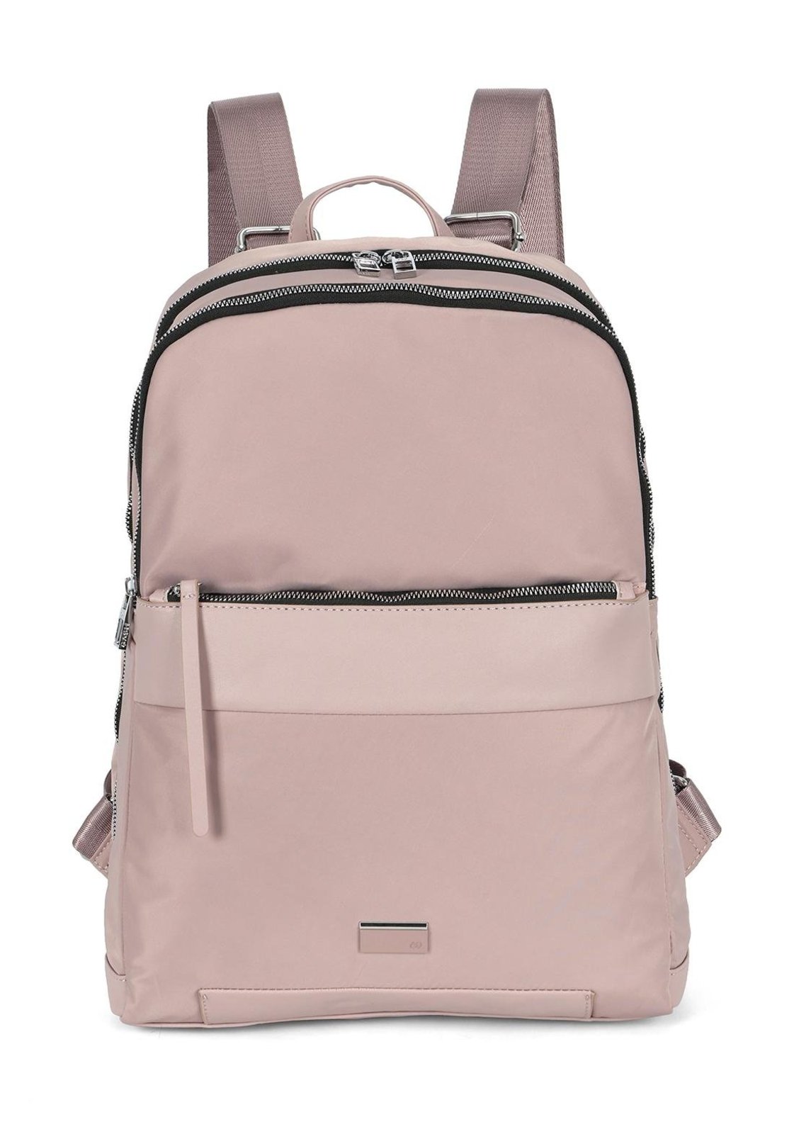 Mochila M Feminina Executiva para Notebook com Bolso Gash Nude