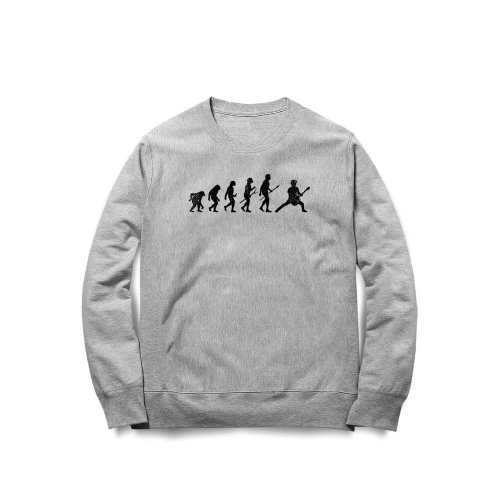 Moletom Rock Evolution - Mescla Cinza - Casual - Studio Geek