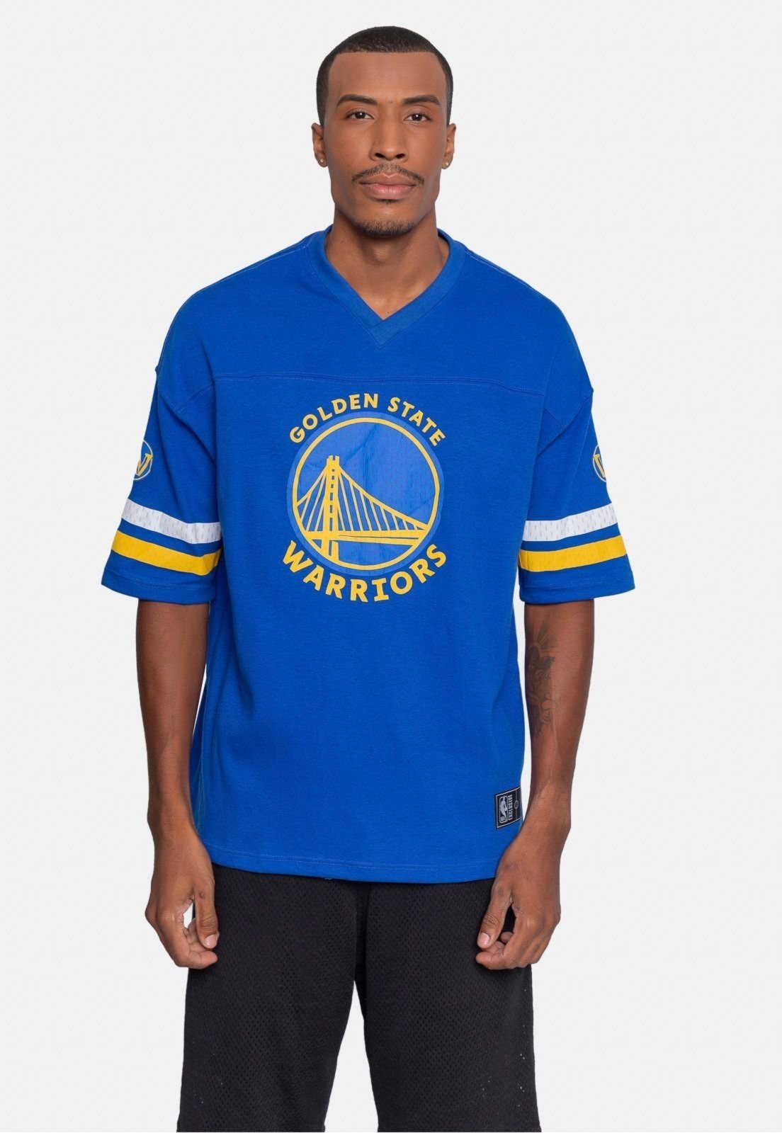 Camiseta NBA Oversize Golden State Warriors Azul Royal