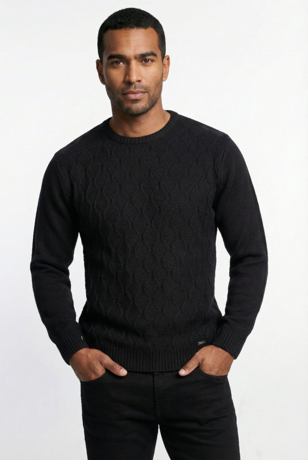 Blusão de malha masculino 50010 – Preto