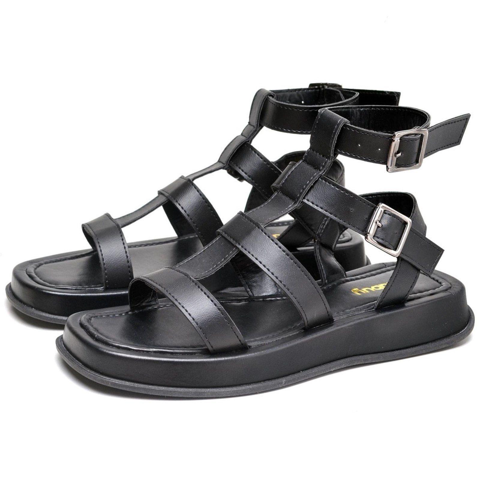 Sandália Plataforma Feminina 2055FG Preto