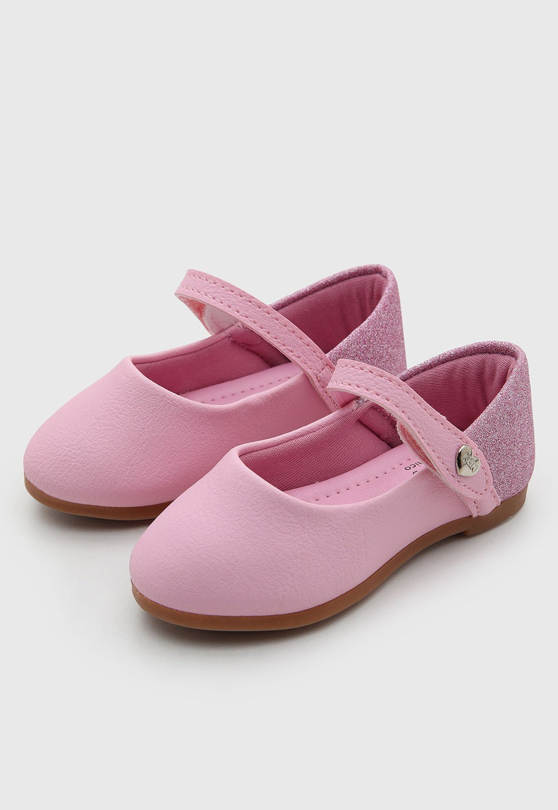 Infantil - Sapatilha Klin Recorte Glitter Rosa