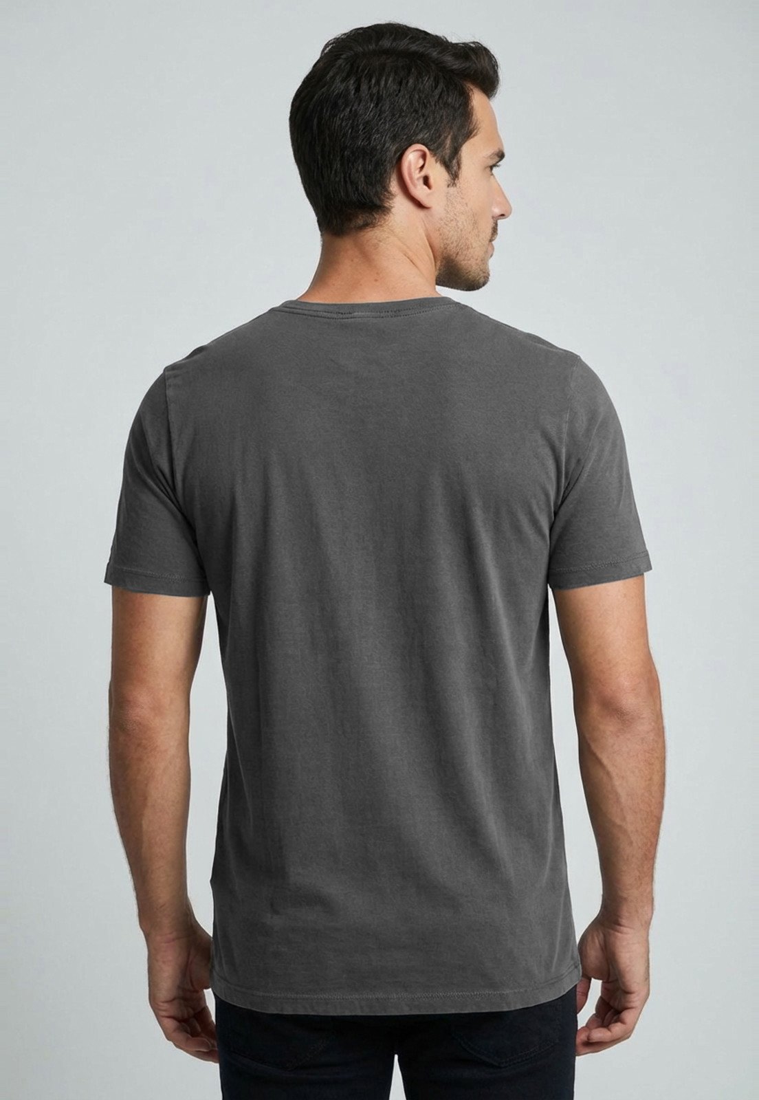 Vista 3 Camiseta Masculina Colcci Estampa Tennis Grafite cinza Colcci cinza