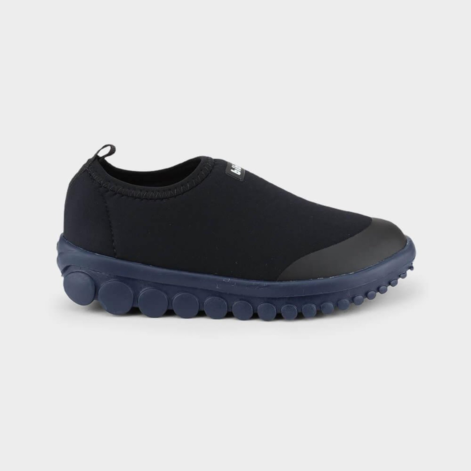 Vista 2 Infantil - Tênis Bibi Roller 2.0 Preto com Azul Marinho 22 Calçados Bibi preto azul Calçados Bibi preto azul