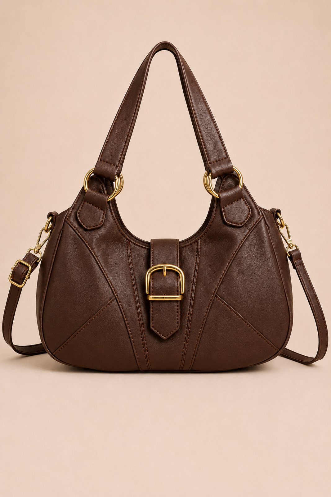 Bolsa Média Transversal D Bell Outlet Fashion Bella Marrom Café