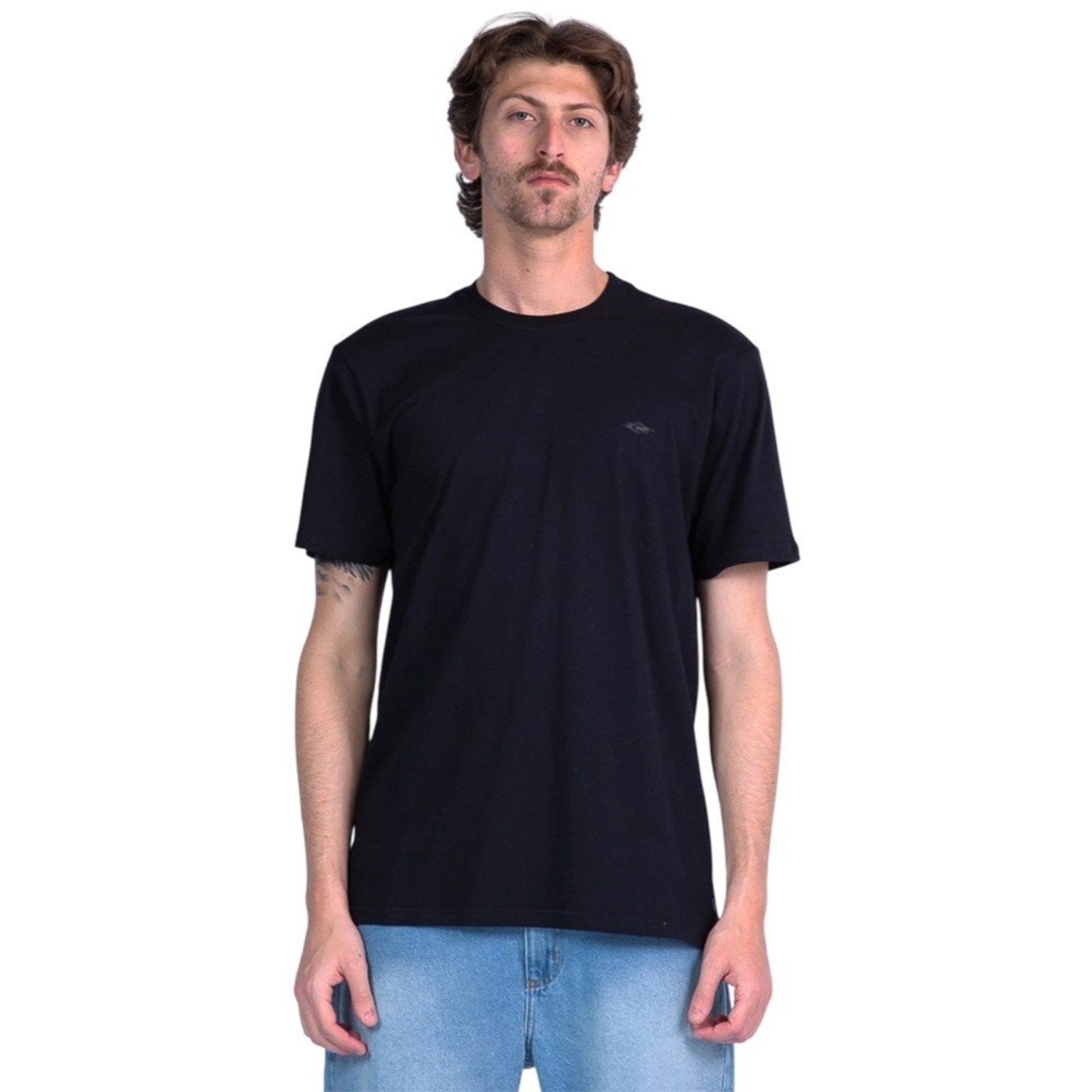 Camiseta Rip Curl Classic Surf Preta Masculina Rip Curl Preto
