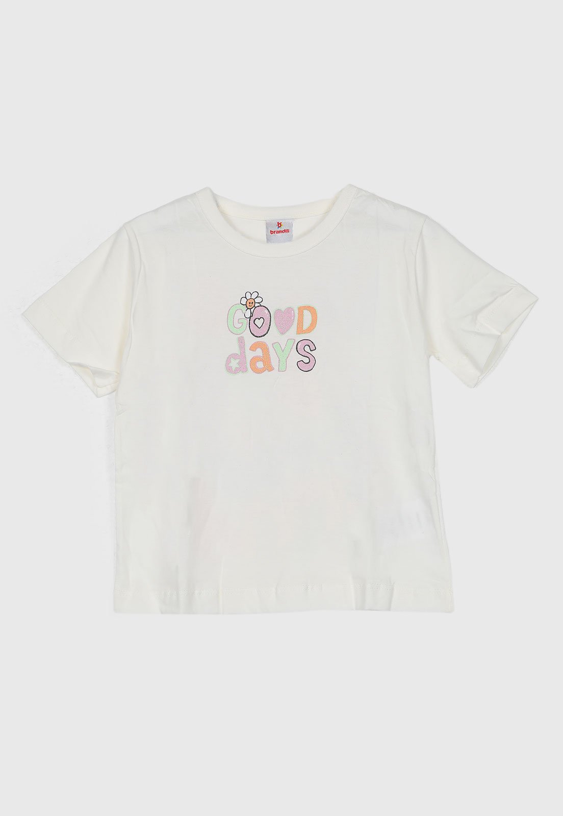 Infantil - Camiseta Brandili Estampada Rosa