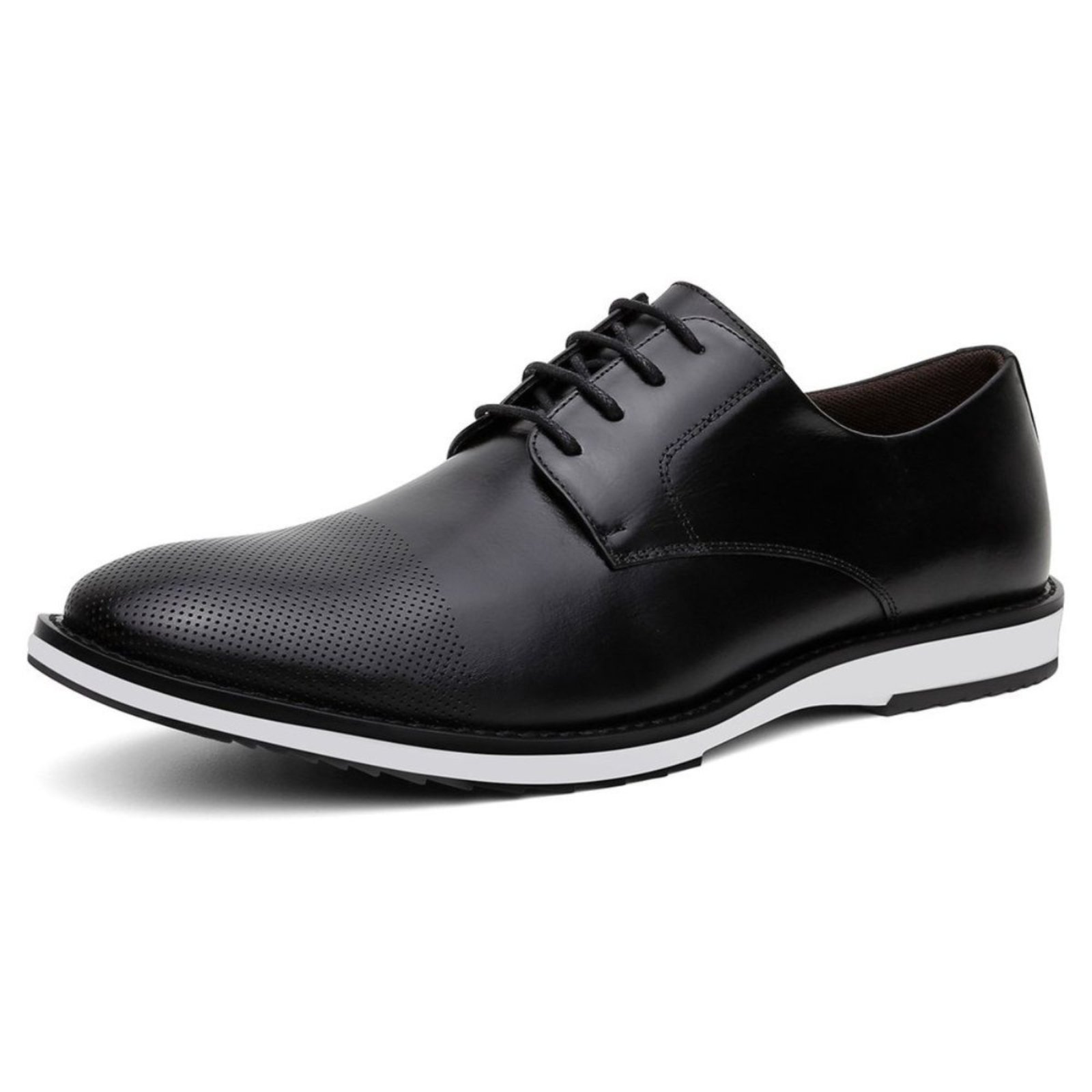 Sapato Social Centuria Masculino Tamanho Especial Derby Preto