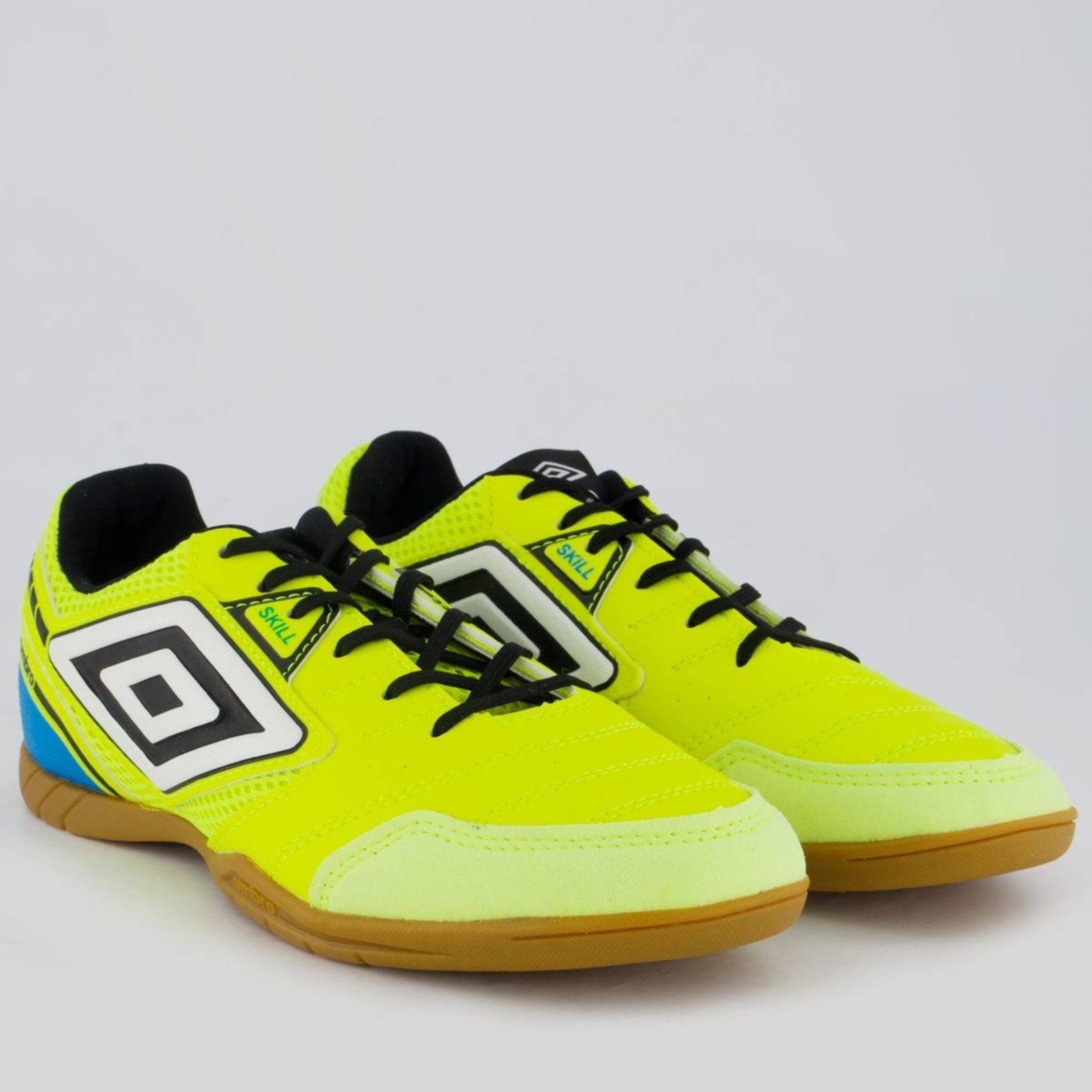 Vista 3 Chuteira Umbro Skill Futsal e Preta verde Umbro verde
