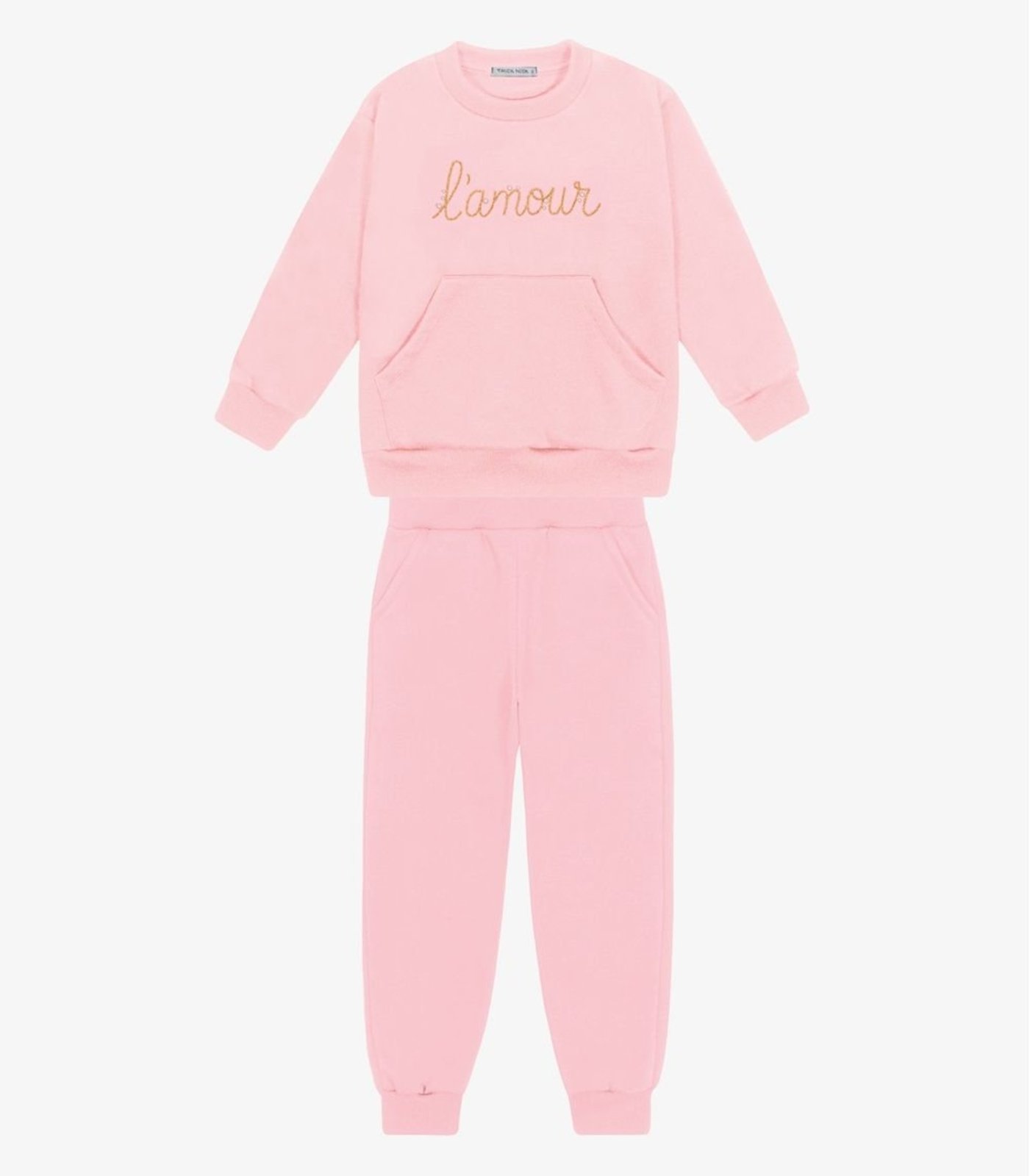 Infantil - Conjunto Blusão com Calça Feminino Trick Nick Rosa