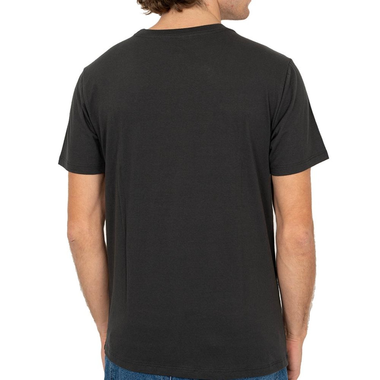 Camiseta Quiksilver Banner SM26 Masculina Cinza Escuro