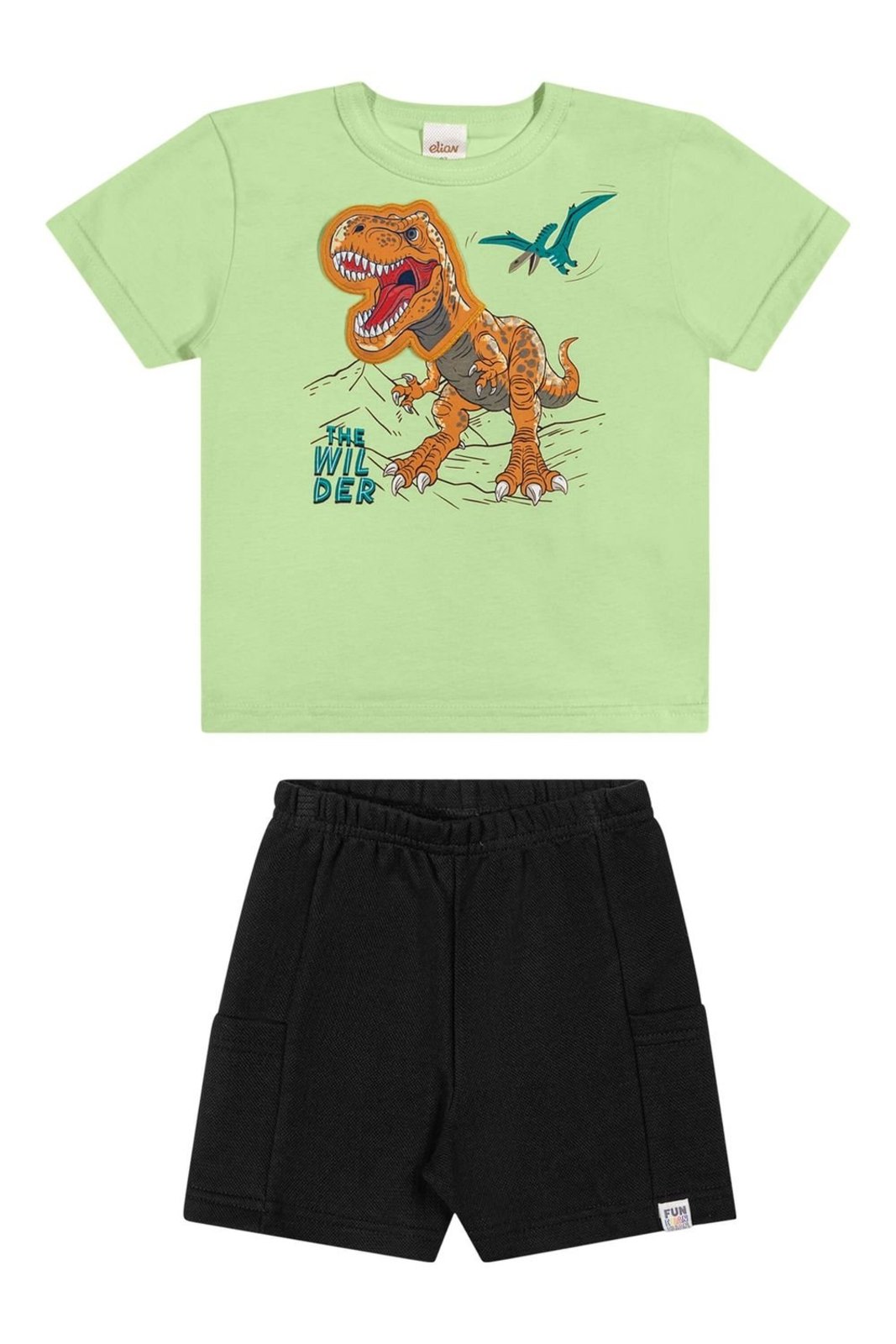 Infantil - Conjunto Menino Dino Interativo Elian Verde