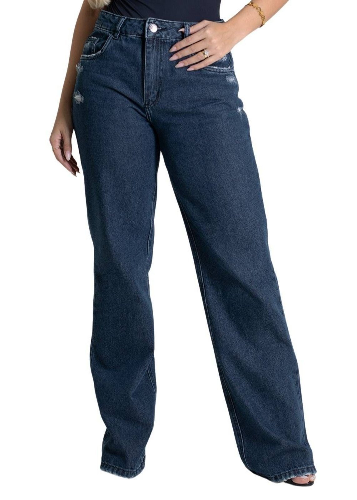 Calça Jeans Sawary Wide Leg – 279699 – Azul – Sawary