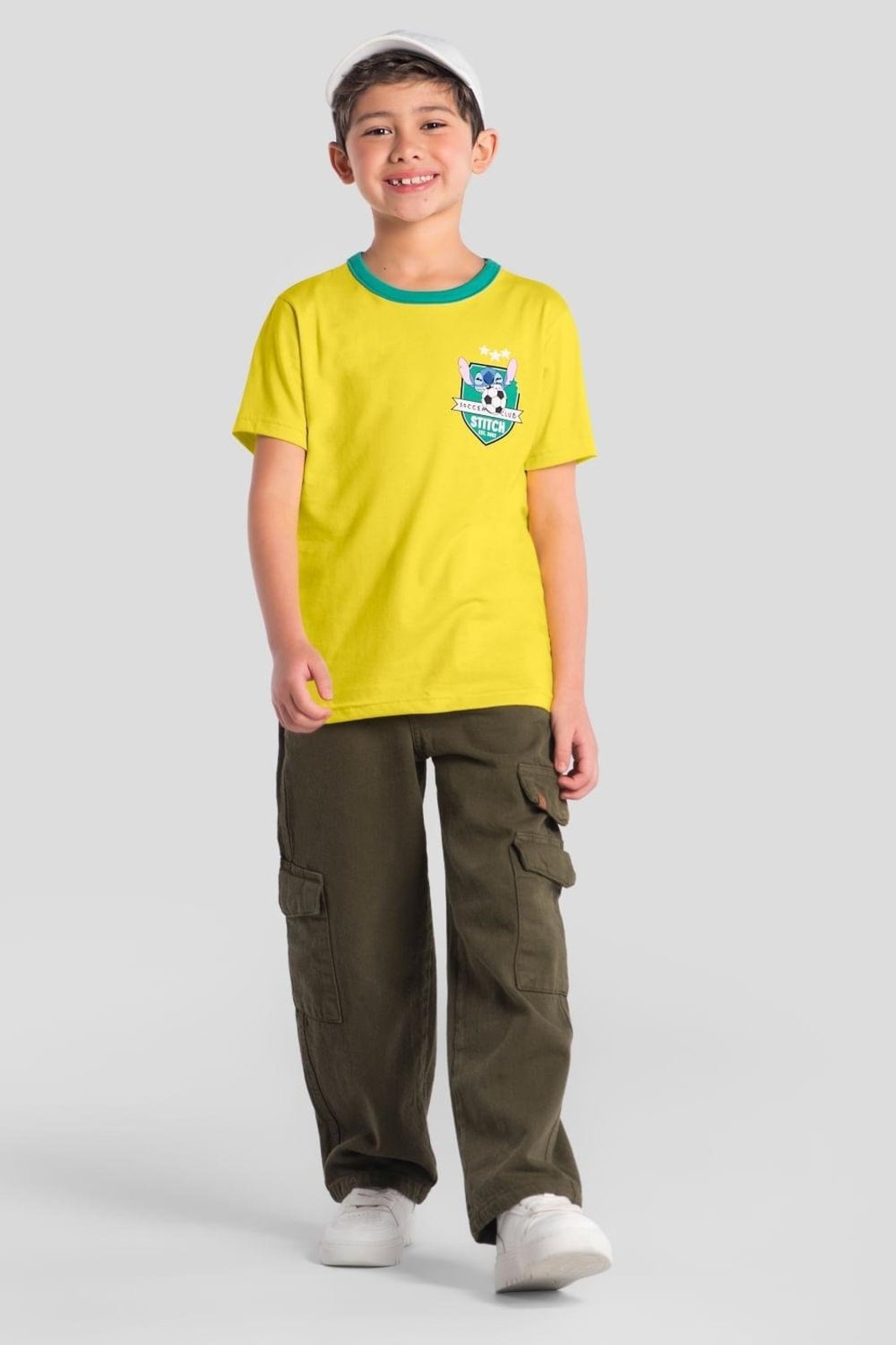 Infantil - Camiseta copa com Stitch Brandili