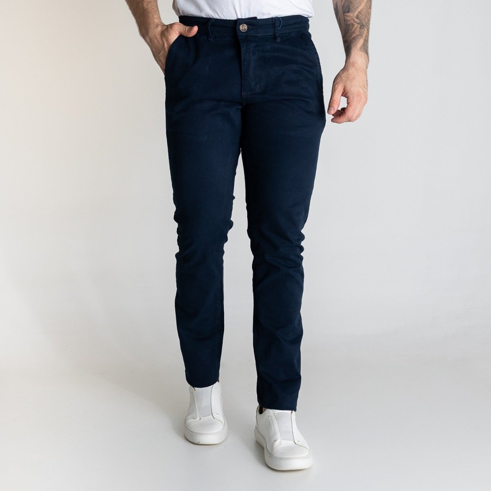 Calça Sarja Slim RL Azul Marinho