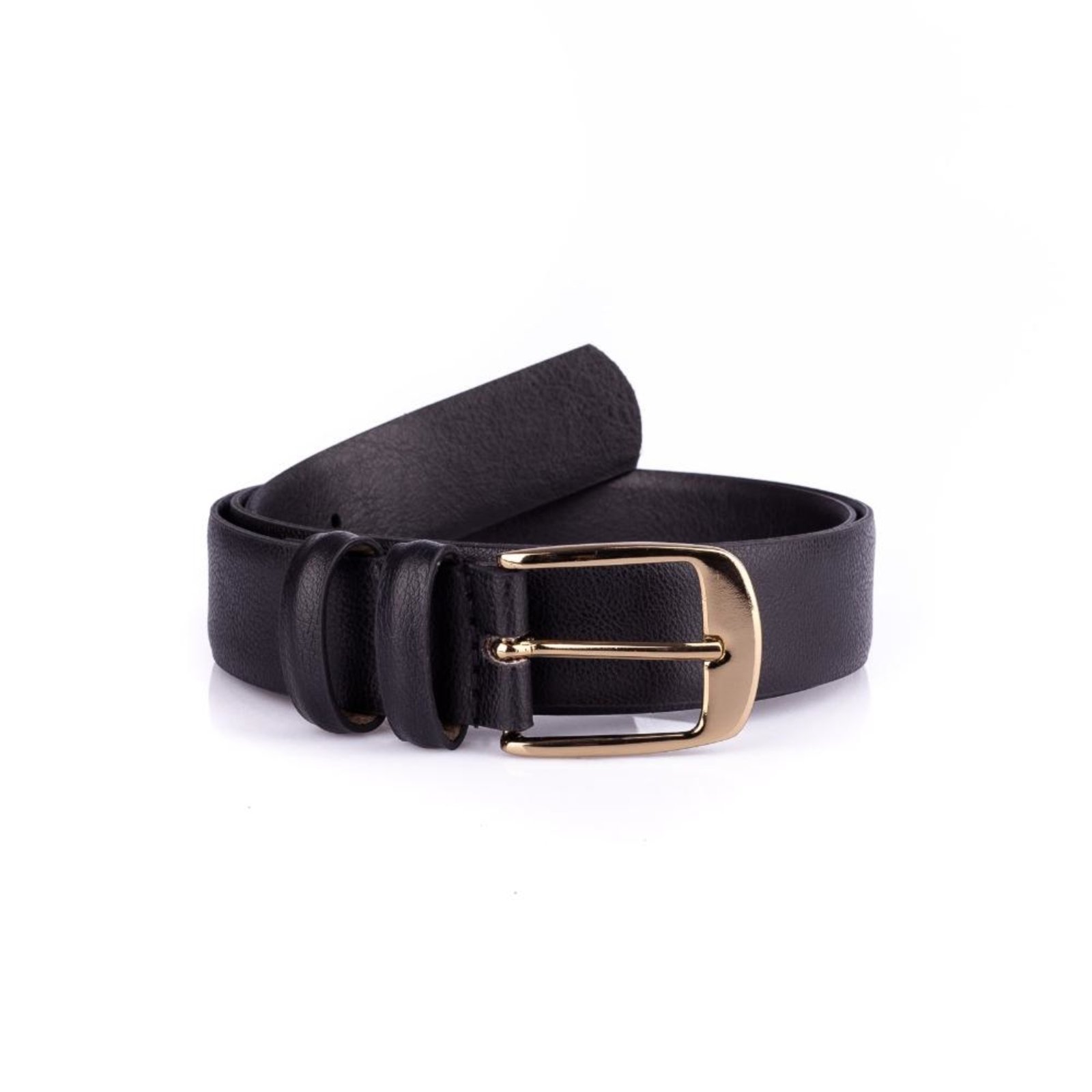 Cinto feminino largo de couro Thalia Preto