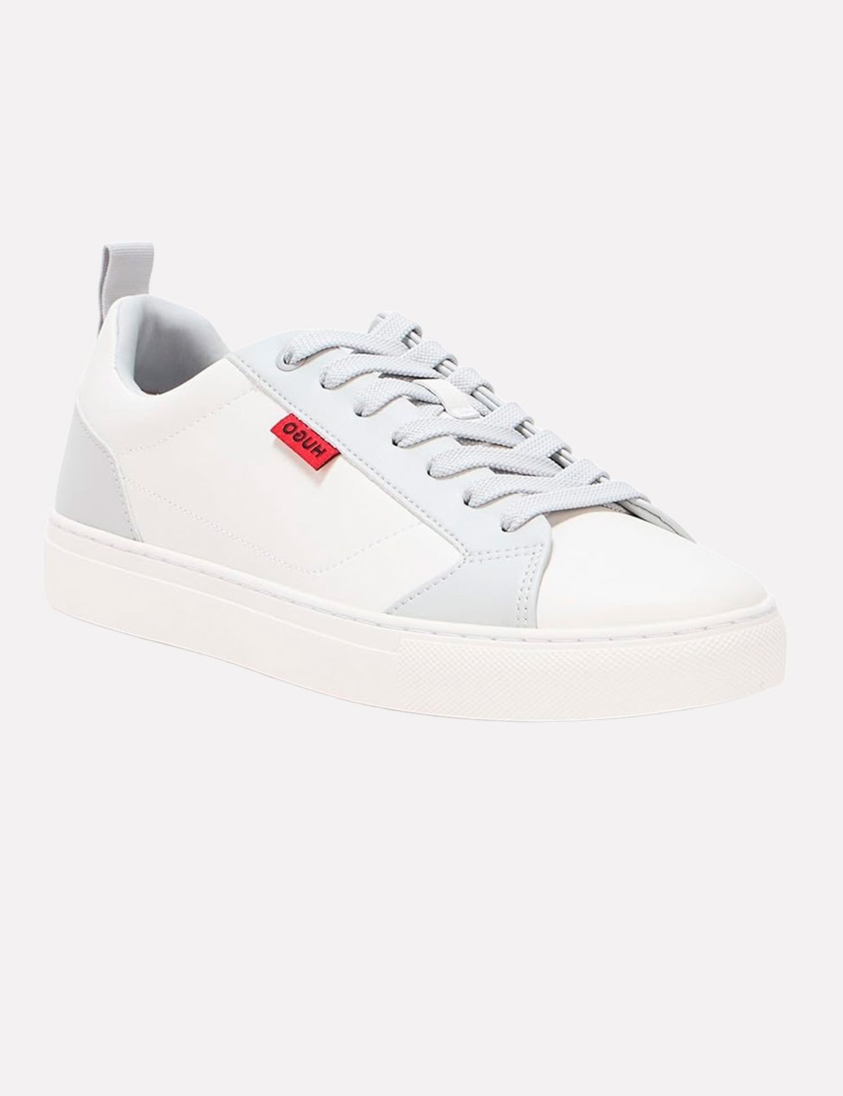Vista 3 Tênis Hugo Boss Masculino Morrie Tenn Napu N branco Hugo Boss branco
