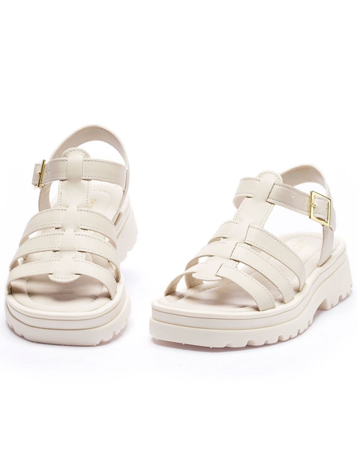 Vista 3 Infantil - Sandália Feminina Tininha Fisherman Off White off-white white Tininha off-white white