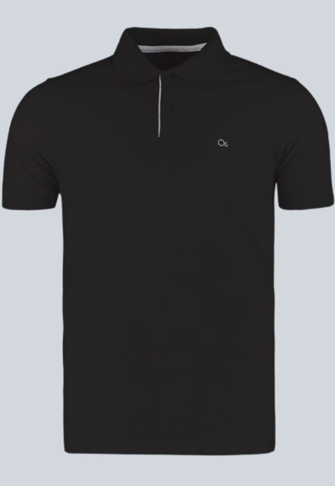 Camisa Polo Basica Ogochi Slim Fit Preto1