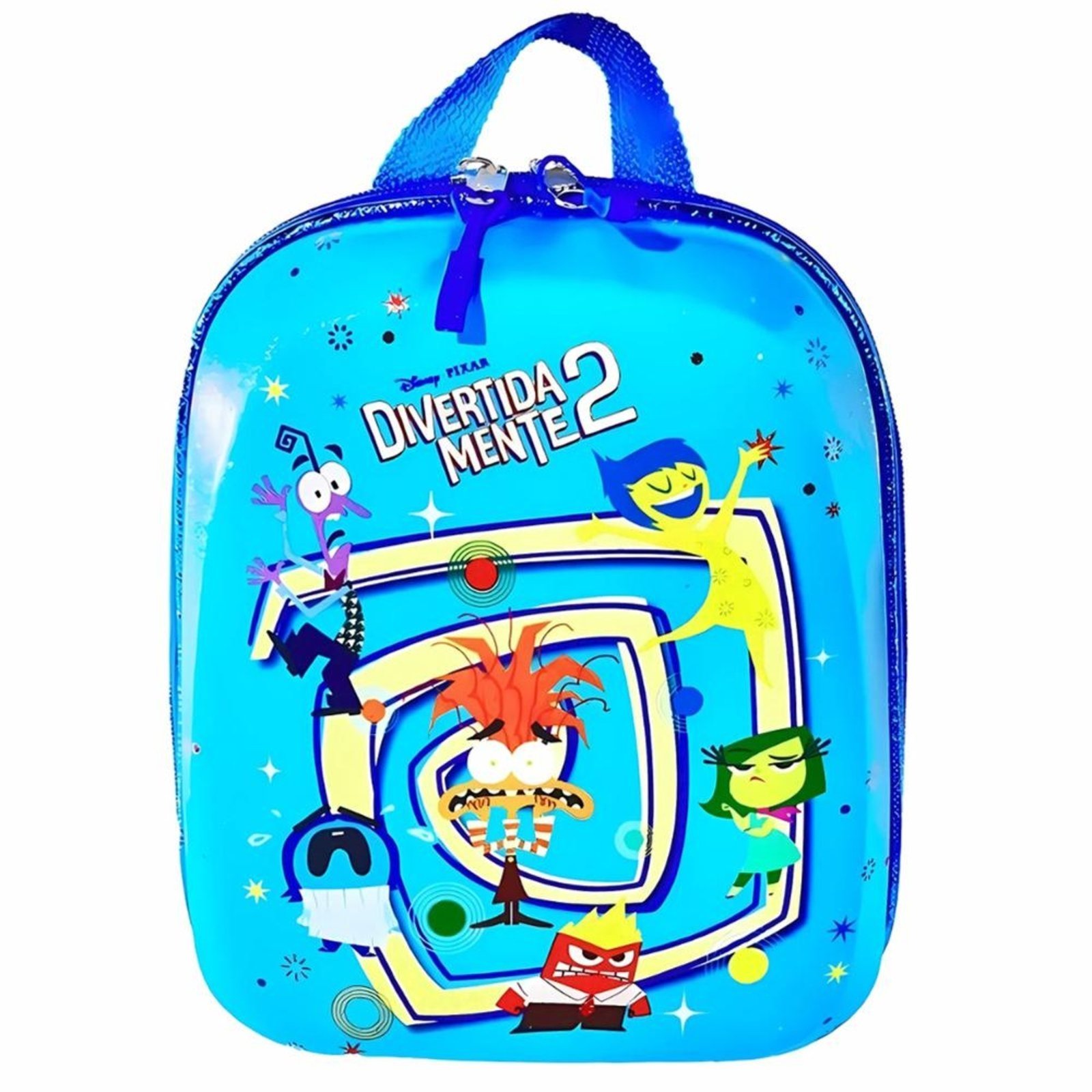 Vista 2 Infantil - Mochila MaxToy Escolar Divertidamente Roleta Azul incolor azul Maxtoy incolor azul