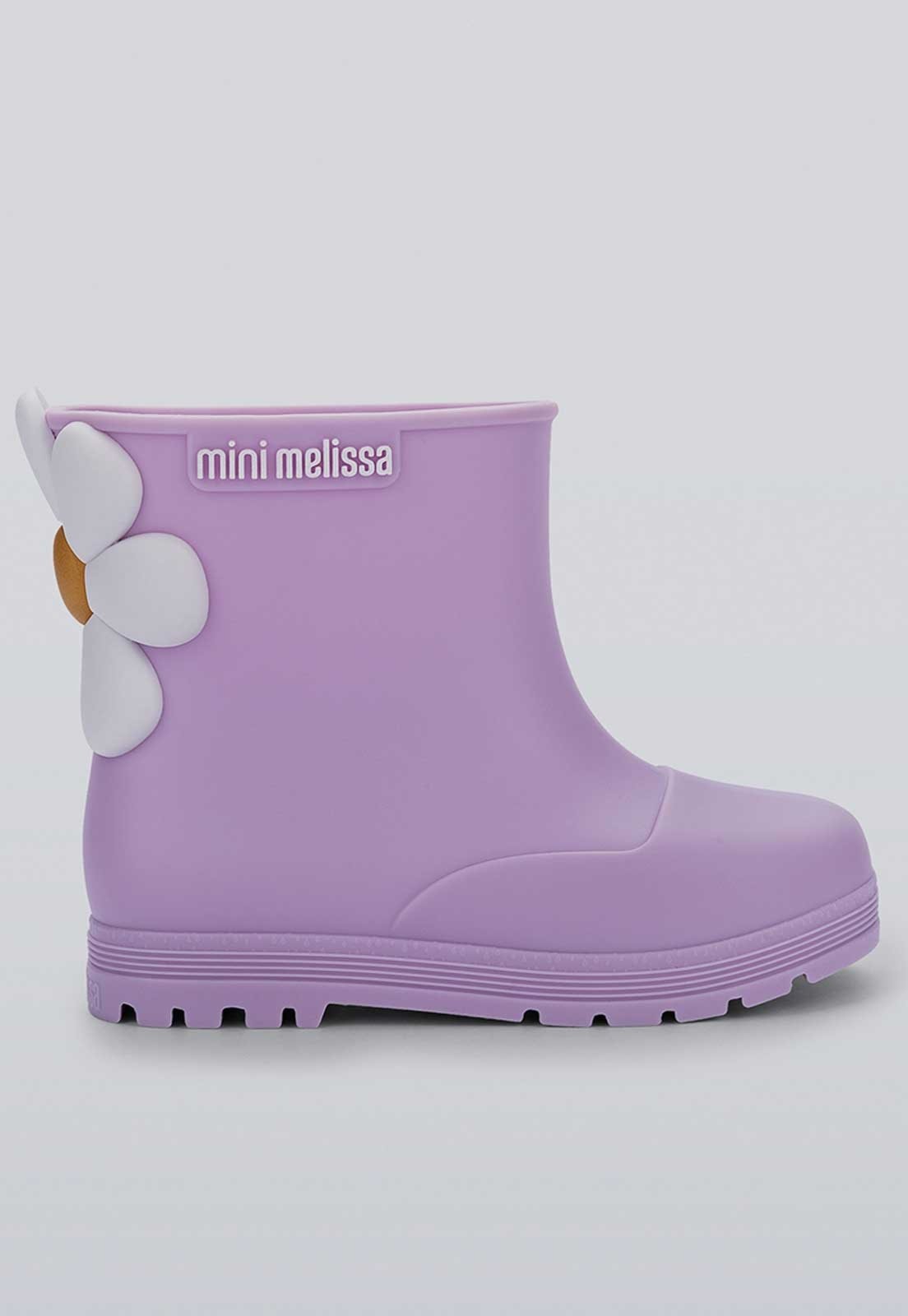 Infantil - Bota Mini Melissa Welly Bloomy Lilás