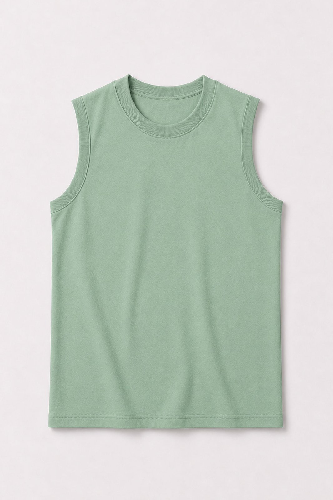 Infantil - Camiseta Regata Masculina Algodão Básica Verde Menta - Babei no Look