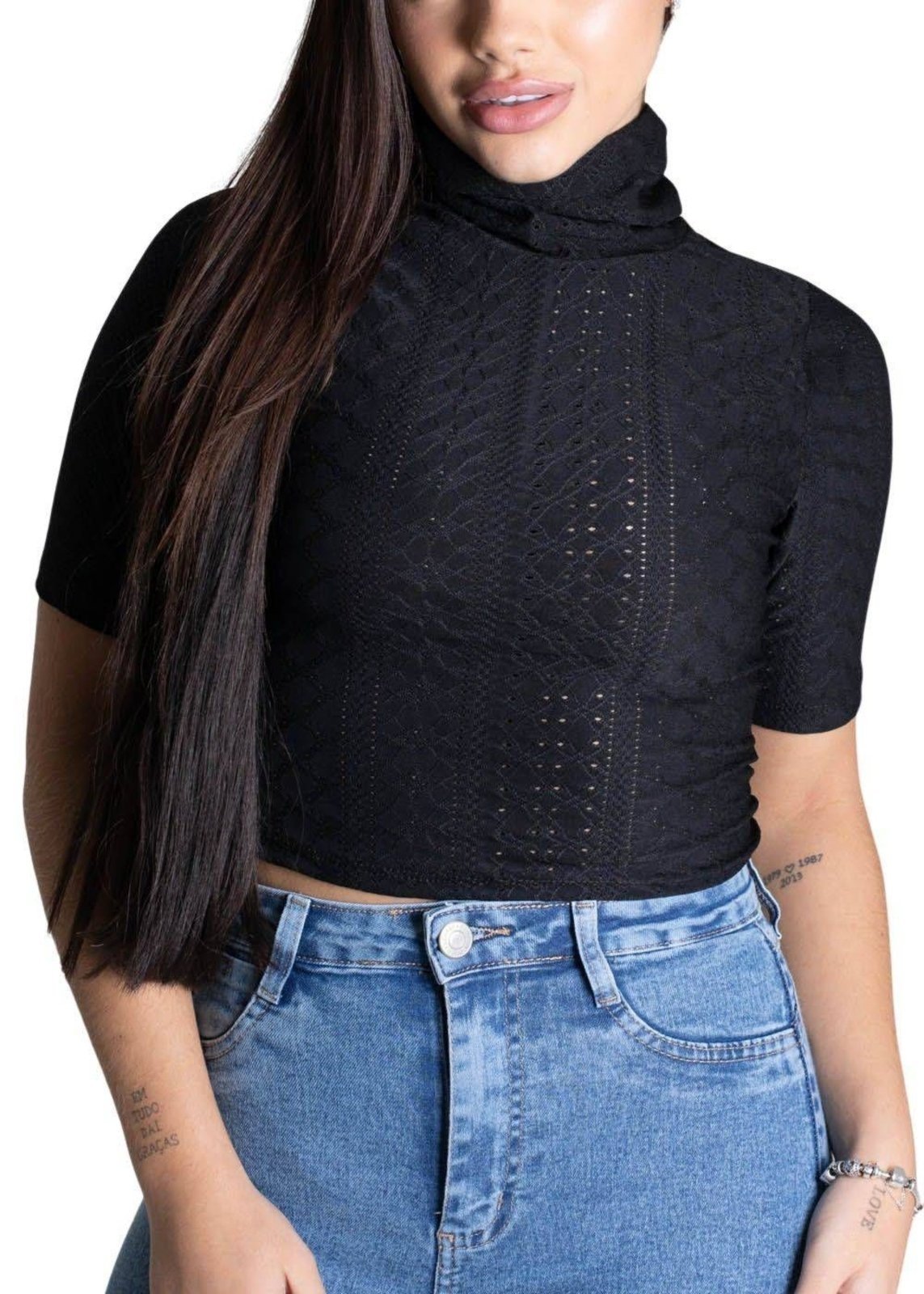 Cropped Sawary Preto – 277336 – Preto – Sawary