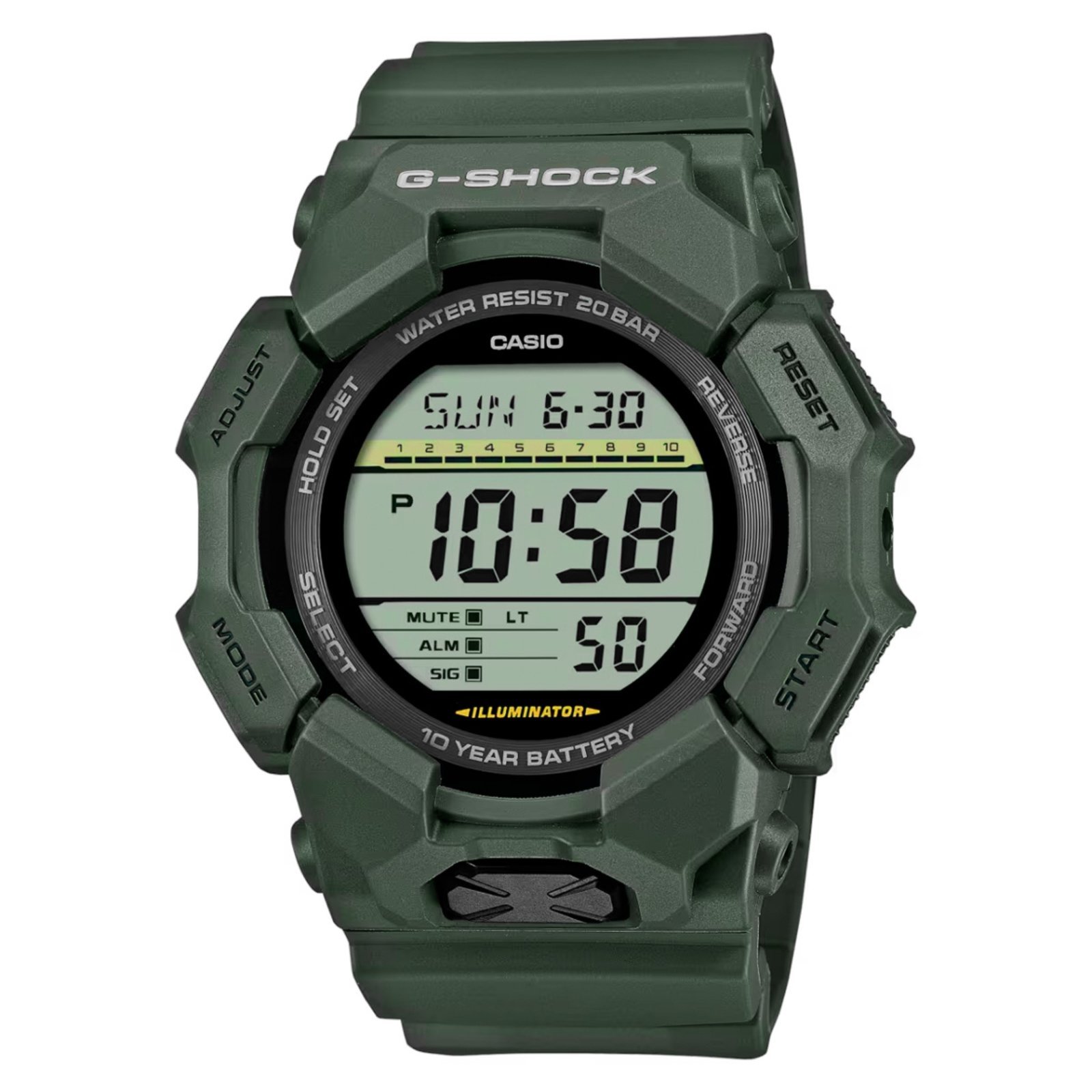 Relógio analógico Casio Resina GD-010-3DR | Verde