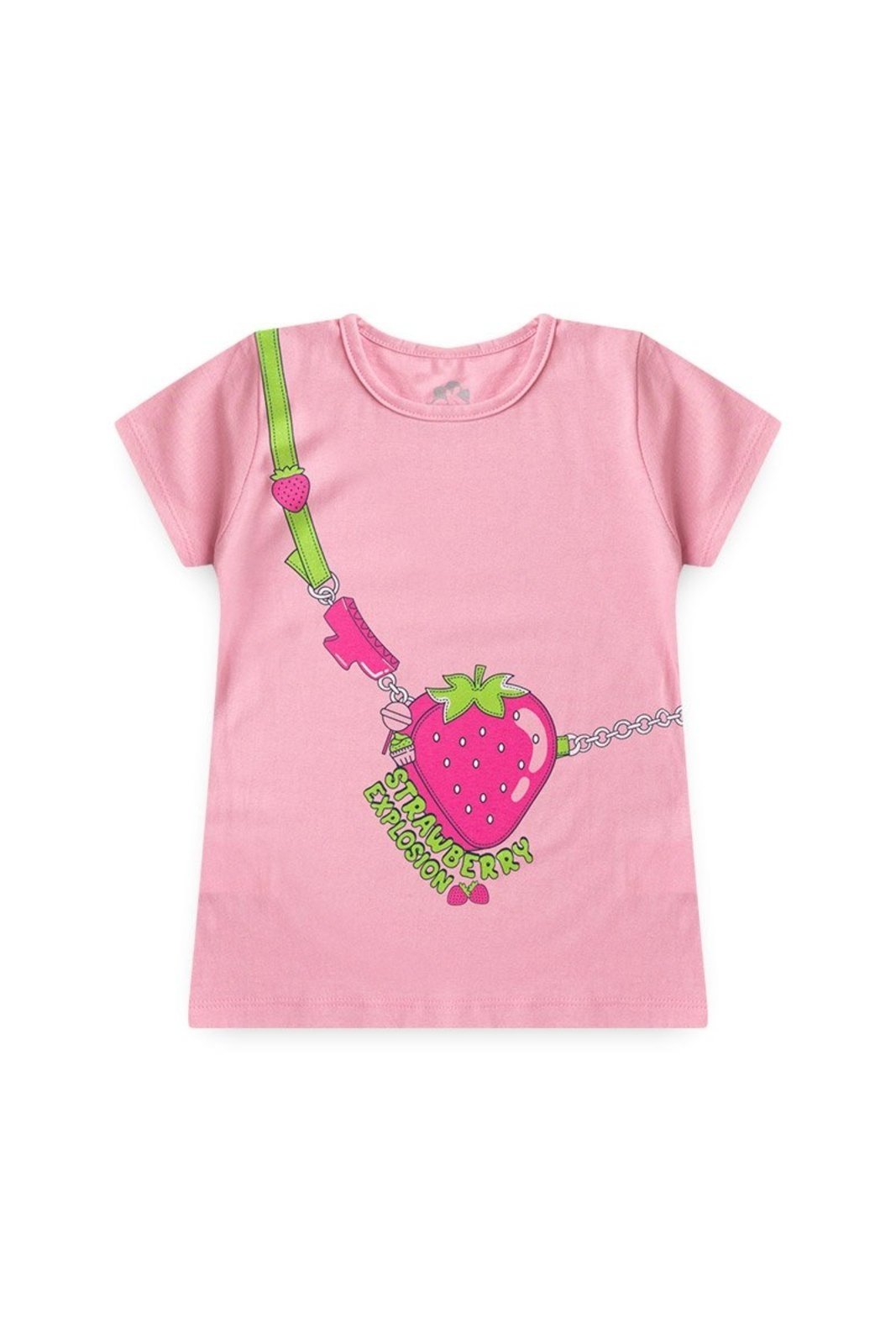 Infantil – Conjunto para Menina Blusa e Shorts Strawberry – GKS