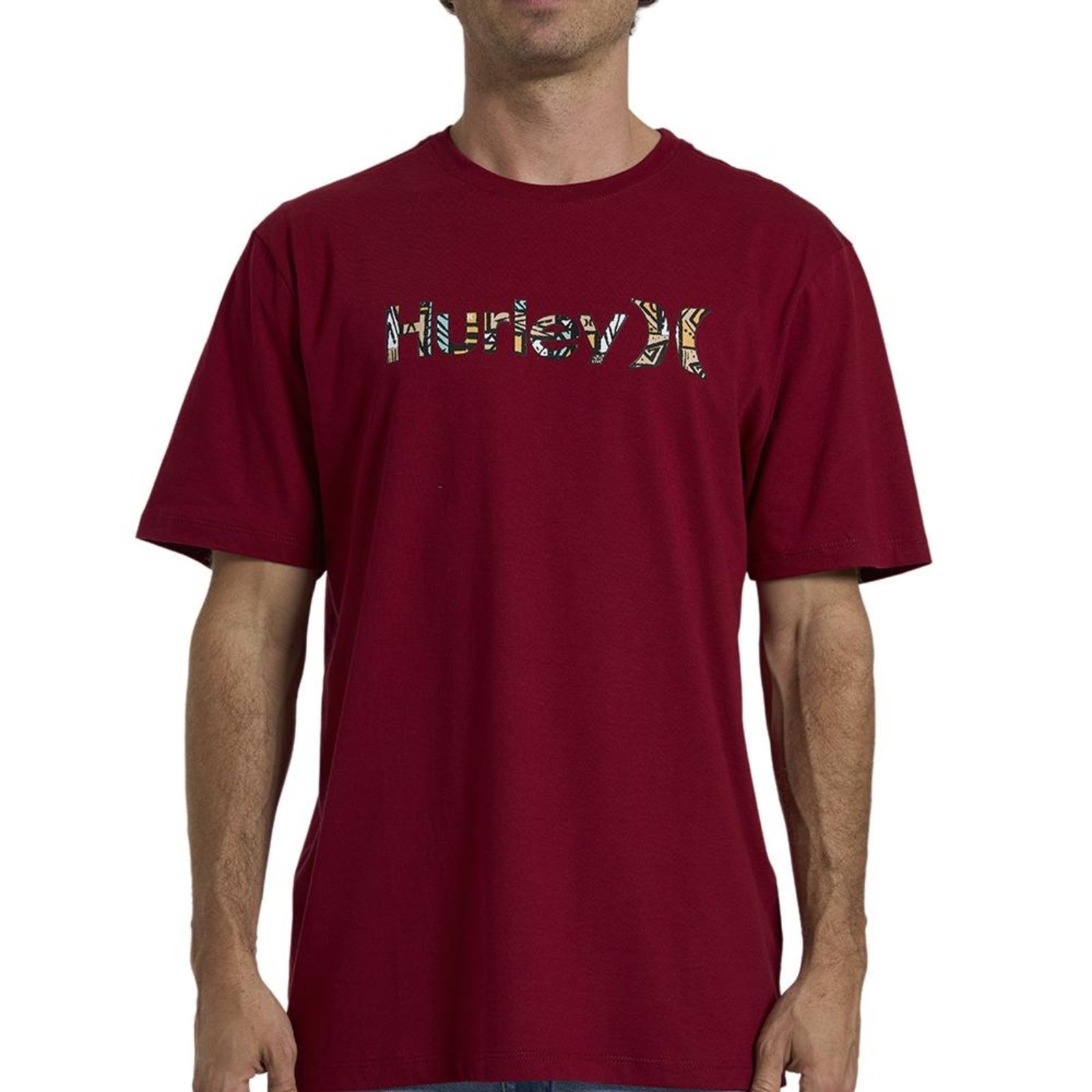 Camiseta Hurley O&O Classic WT26 Masculina Vinho